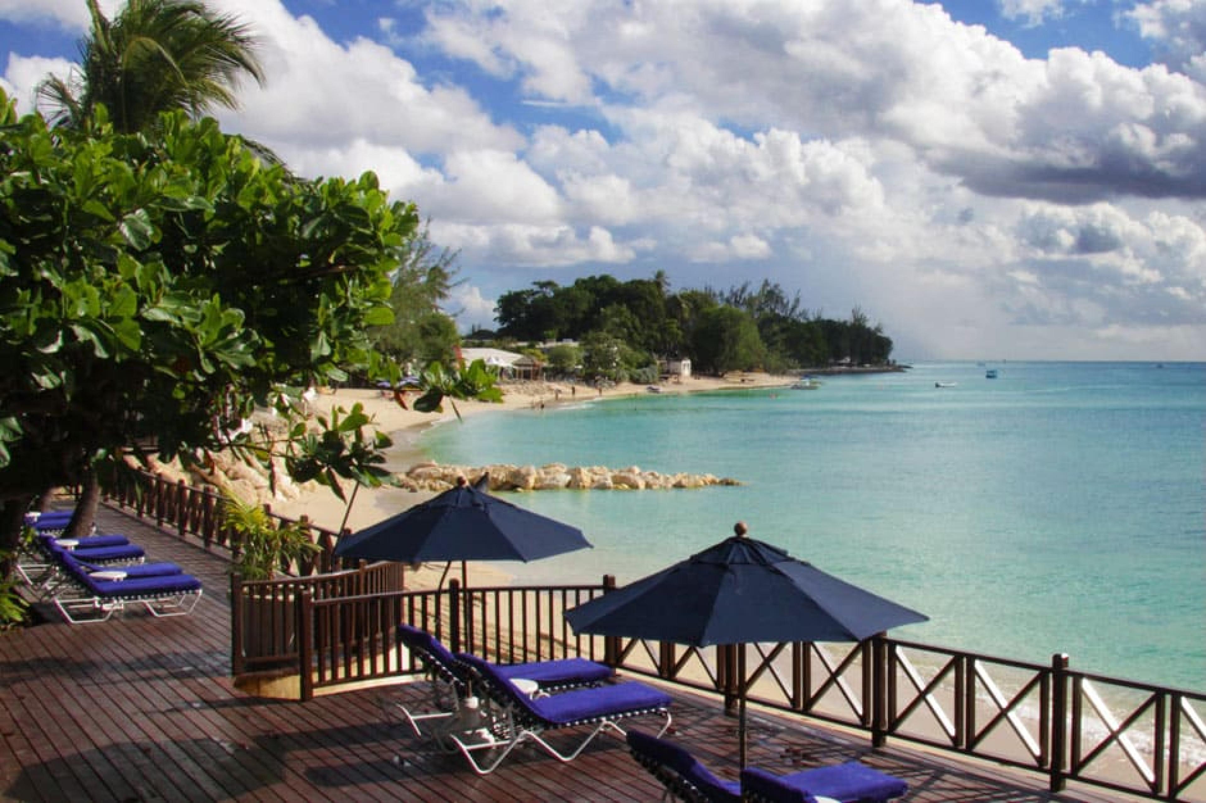 Pool Lounge at Sandpiper, Barbados, Caribbean
