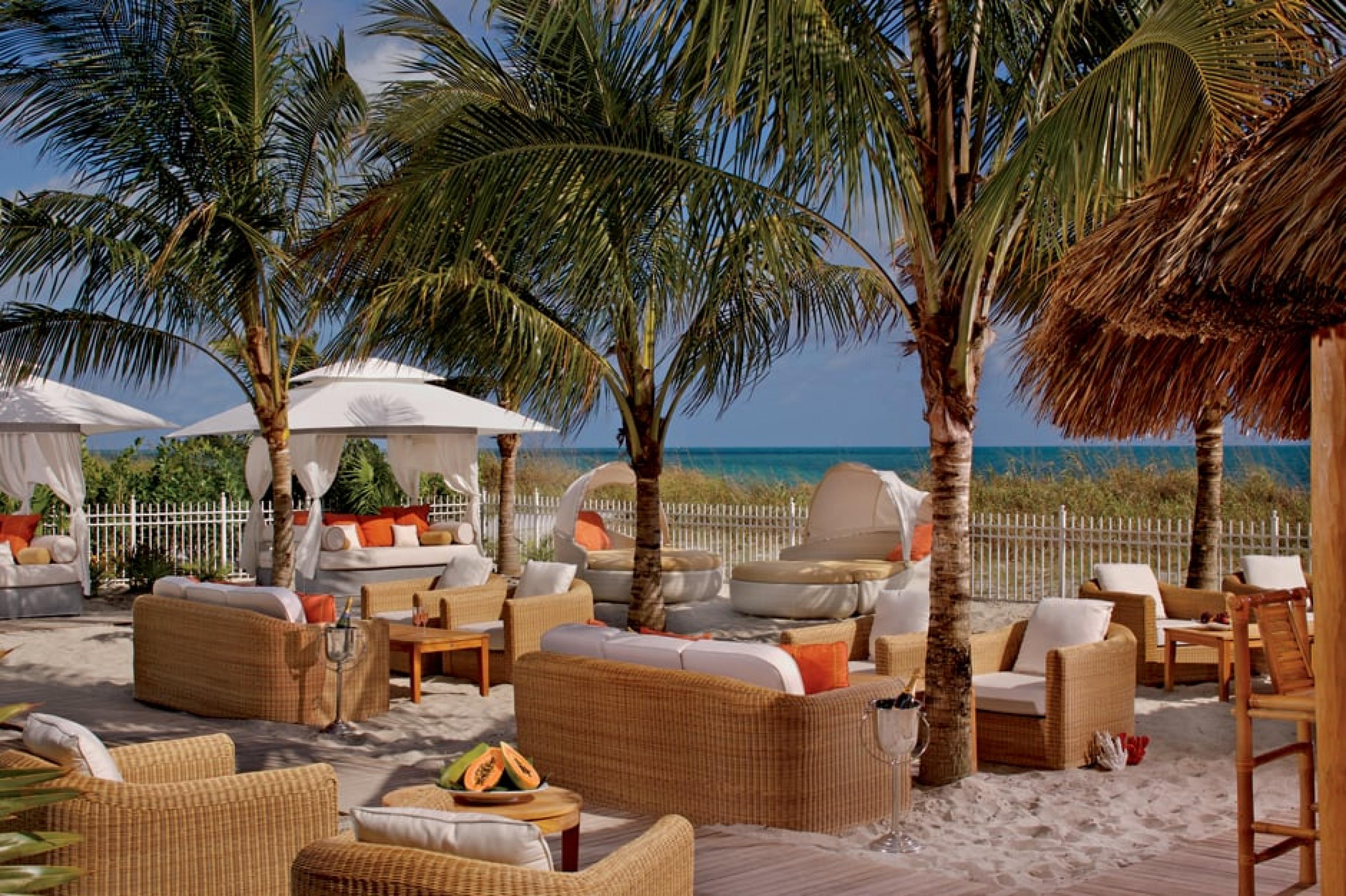 Outside Lounge at Ritz-Carlton, Key Biscayne, Miami, Florida