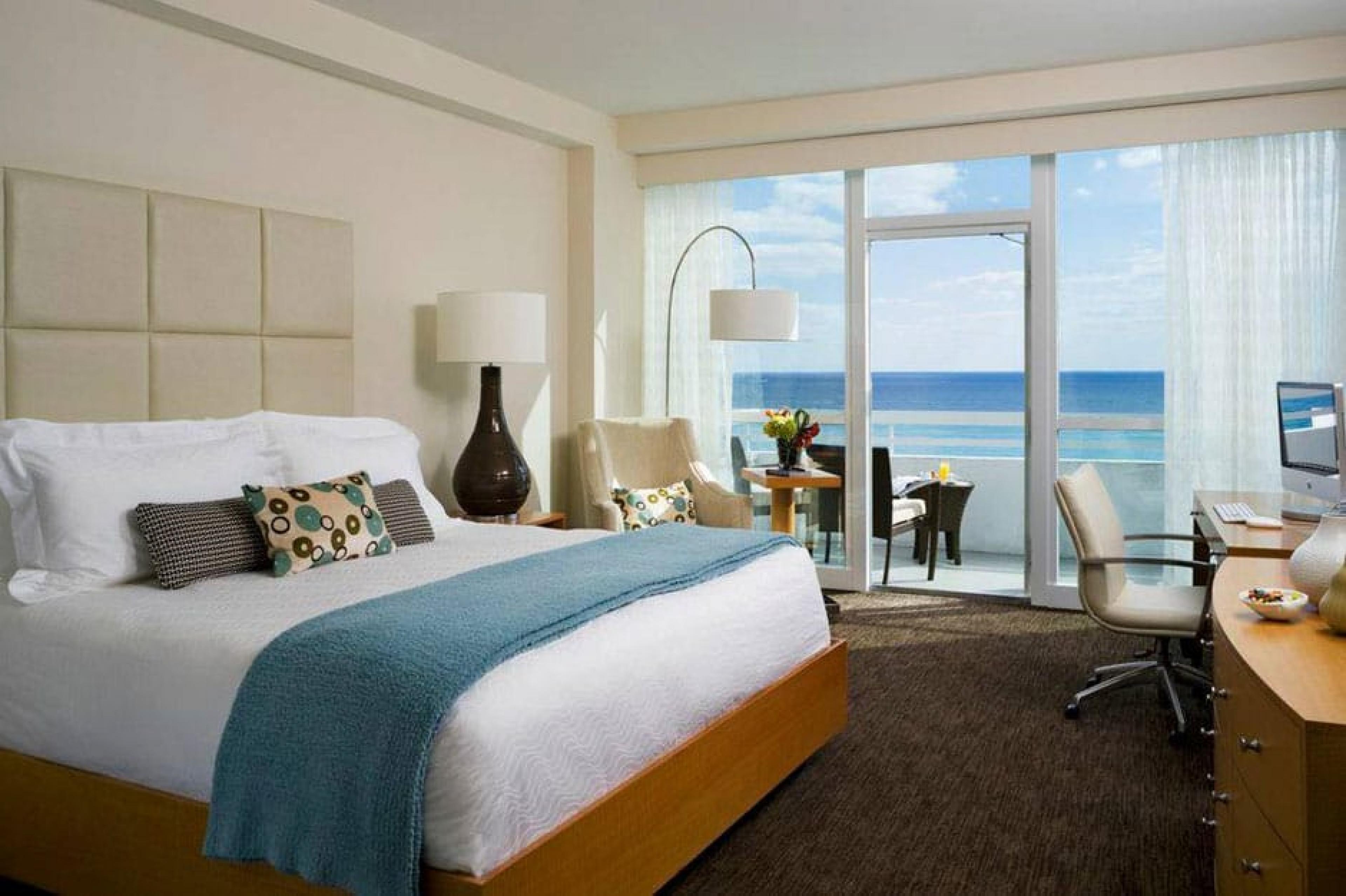 Bedroom with Balcony at Fontainebleau Hotel, Miami, Florida