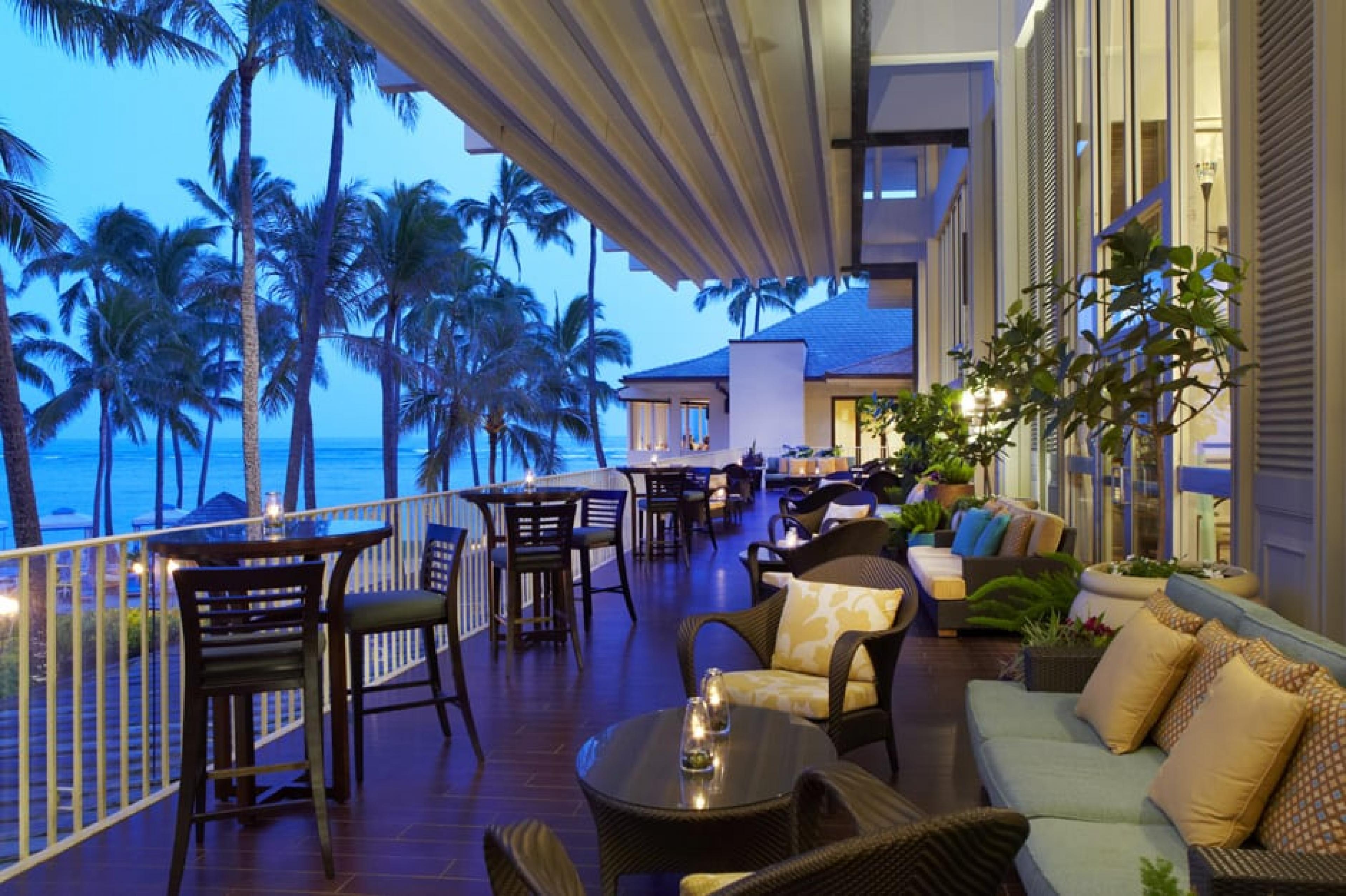 Veranda Balcony Bar at Kahala Hotel & Resort, Oahu, Hawaii