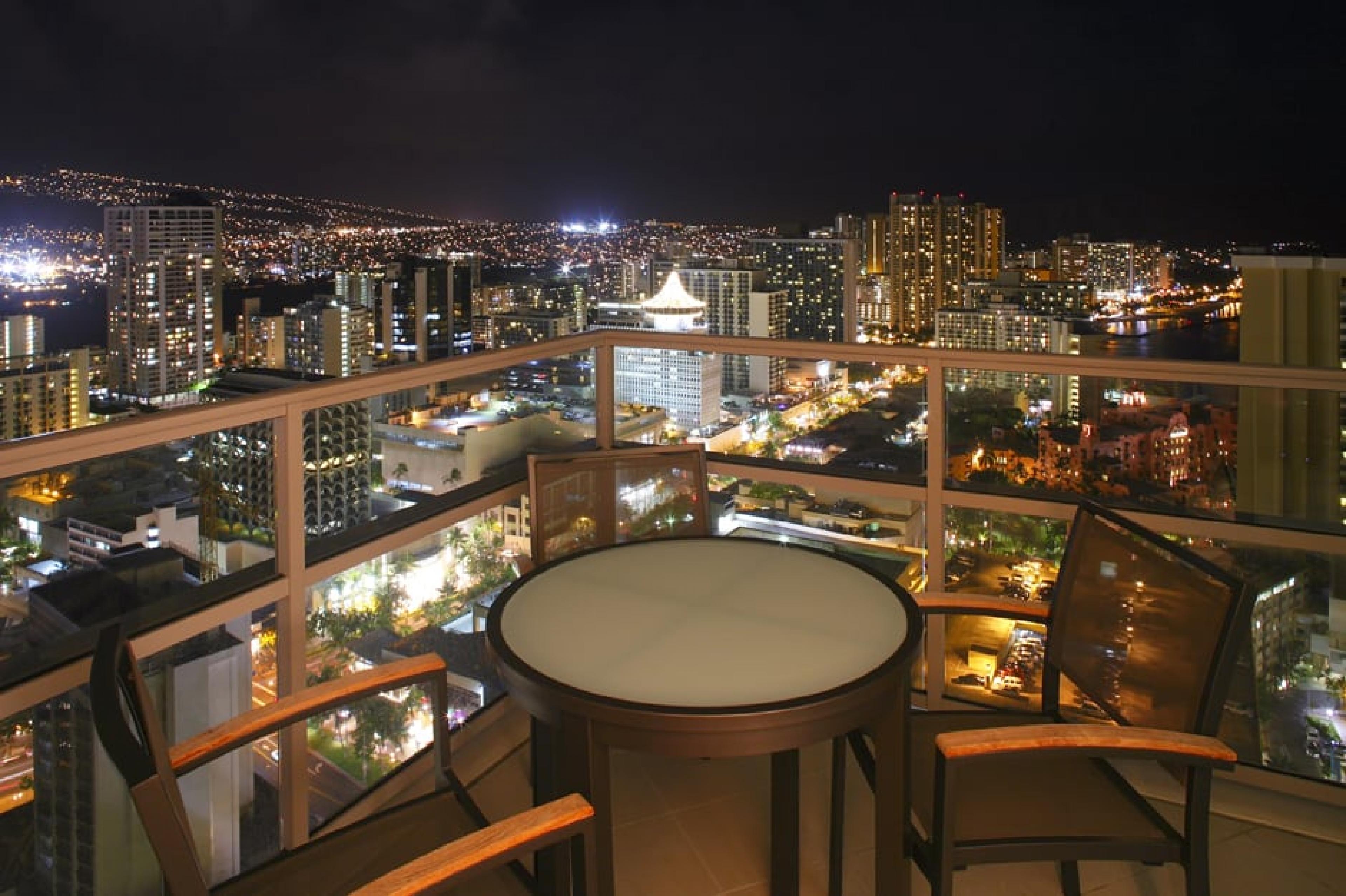 View from Terrace -  Trump Hotel Waikiki, Oahu, Hawaii