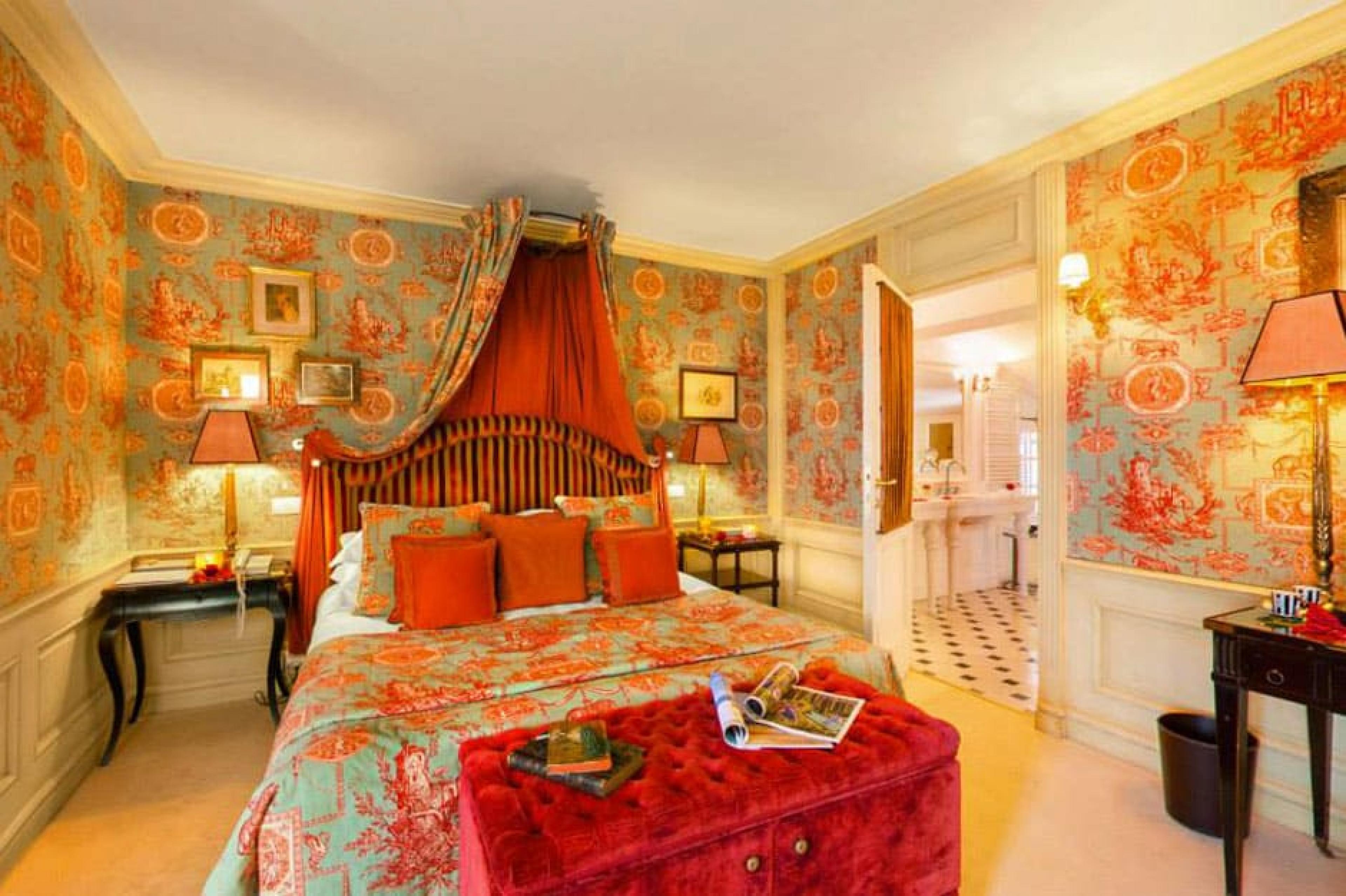 Bedroom at Le Saint Paul, French Riviera, France