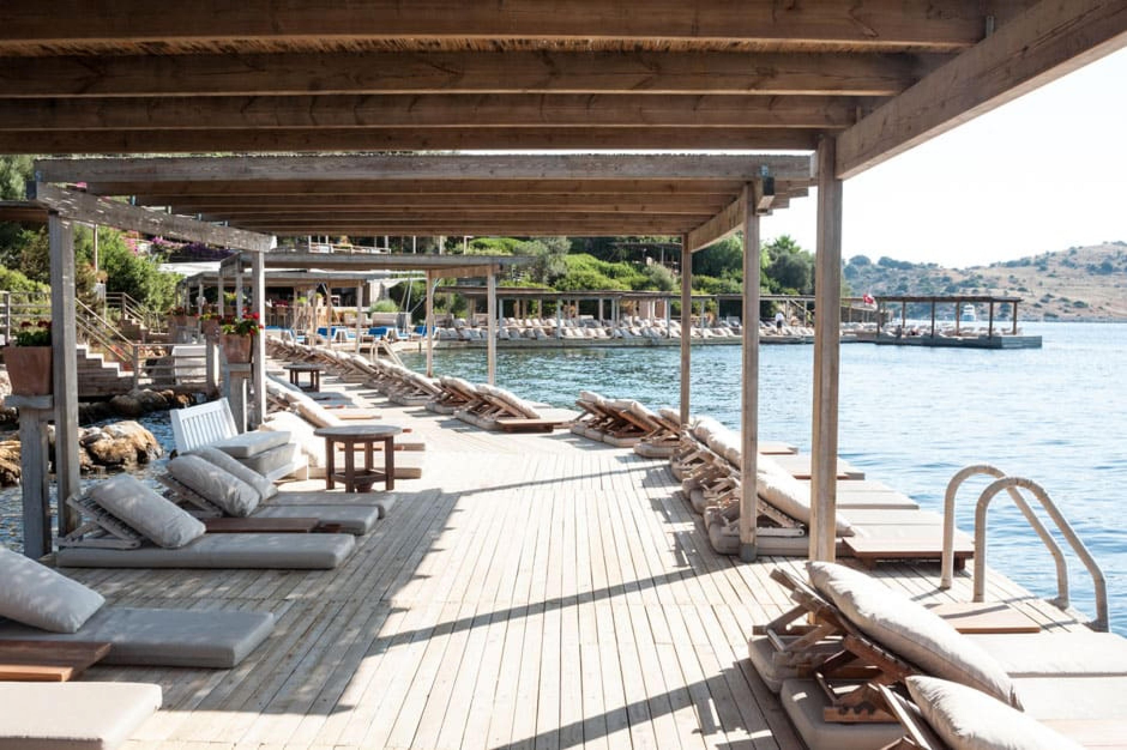 Pool Lounge at Macakizi, Bodrum, Turkey