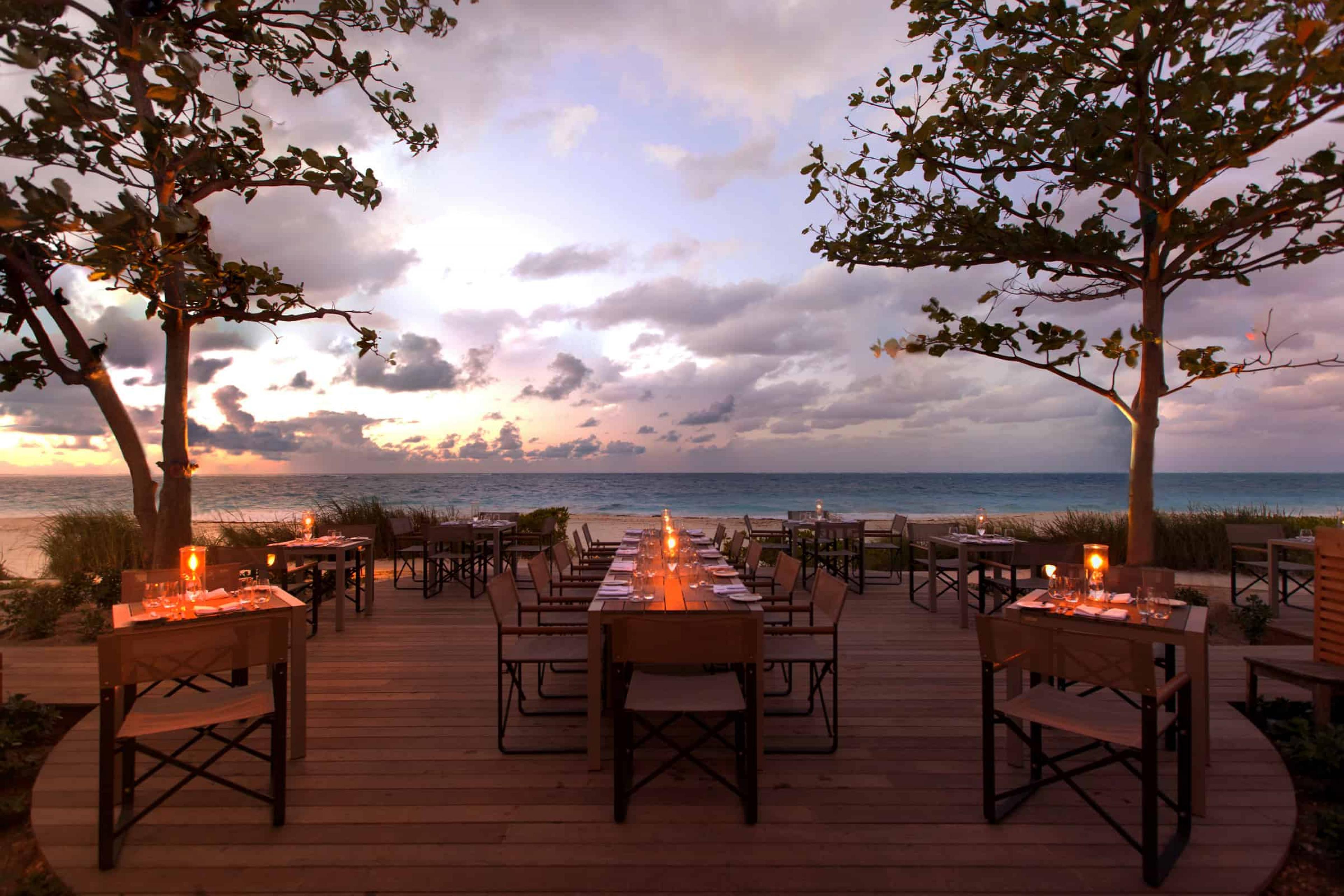 Dinning Area at Infiniti, Turks & Caicos, Caribbean