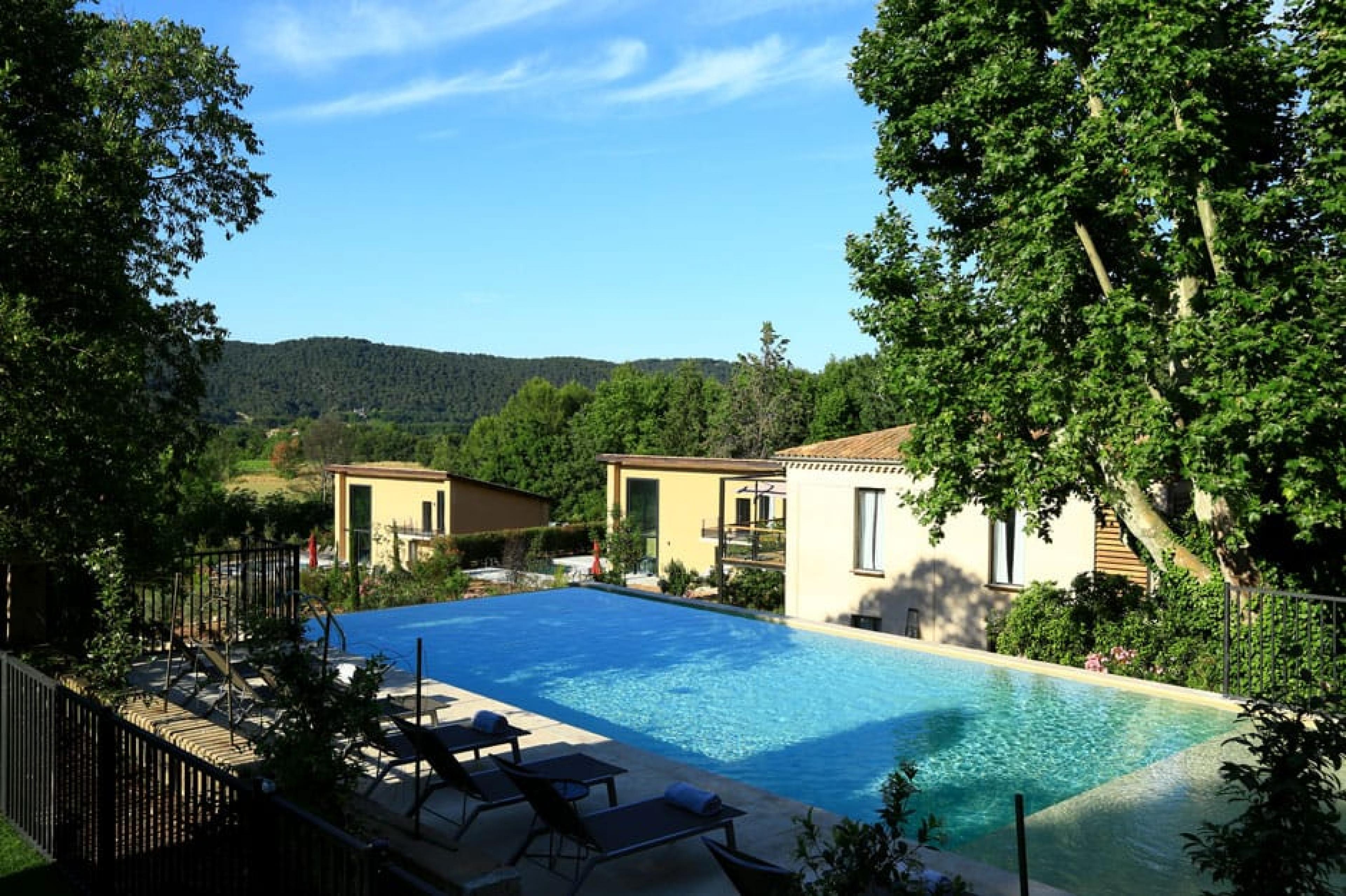 Pool Lounge at  Hôtel Les Lodges de la Sainte Victoire, Provence, France