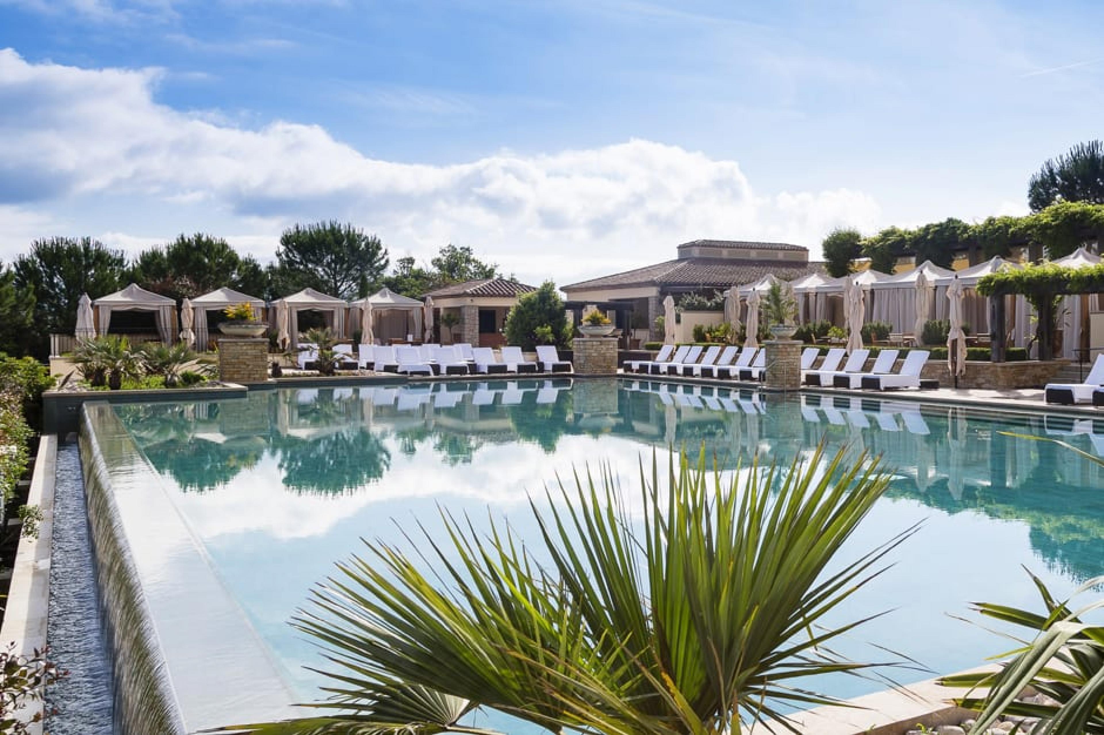 Pool Lounge at Terre Blanche Hotel Spa & Golf Resort, Provence, France