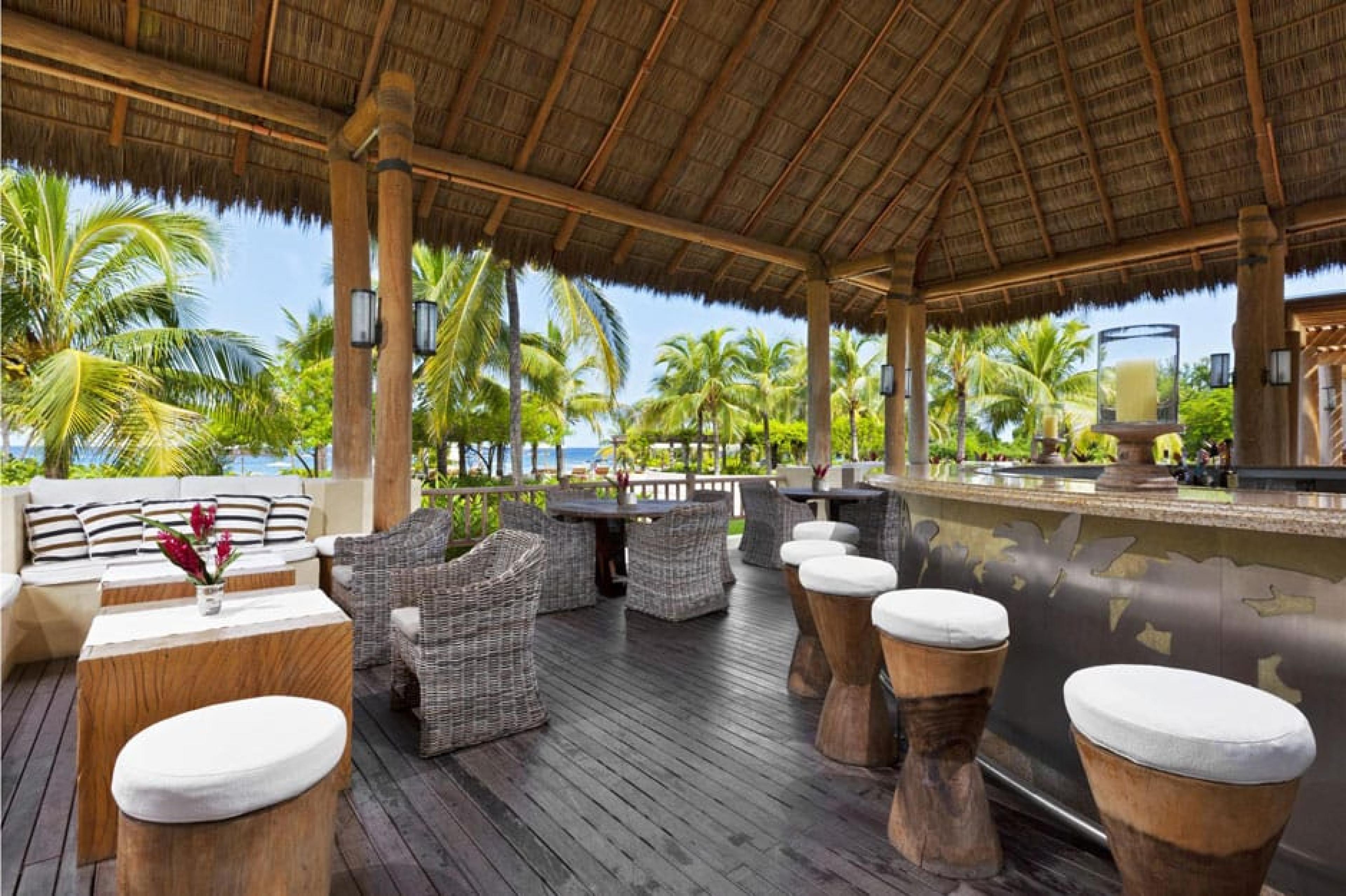 Outdoor deck at St. Regis Punta Mita Resort, Punta Mita, Mexico