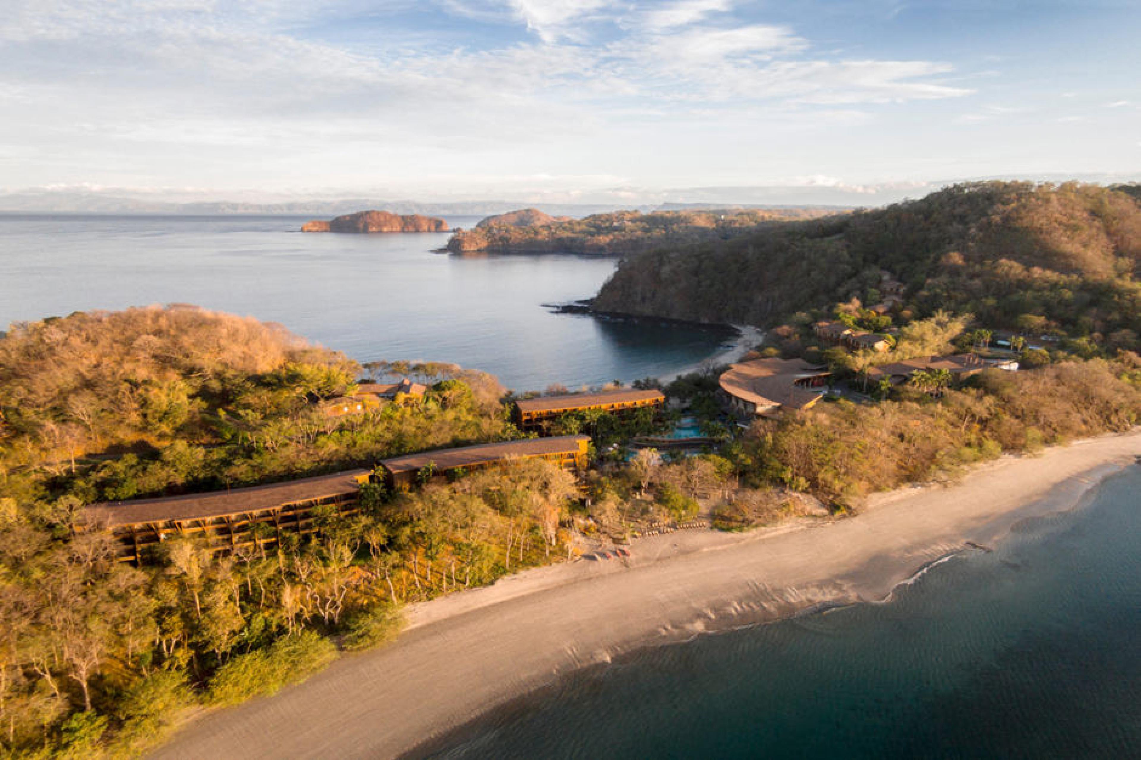 Aerial View of beach at Four Seasons Costa Rica