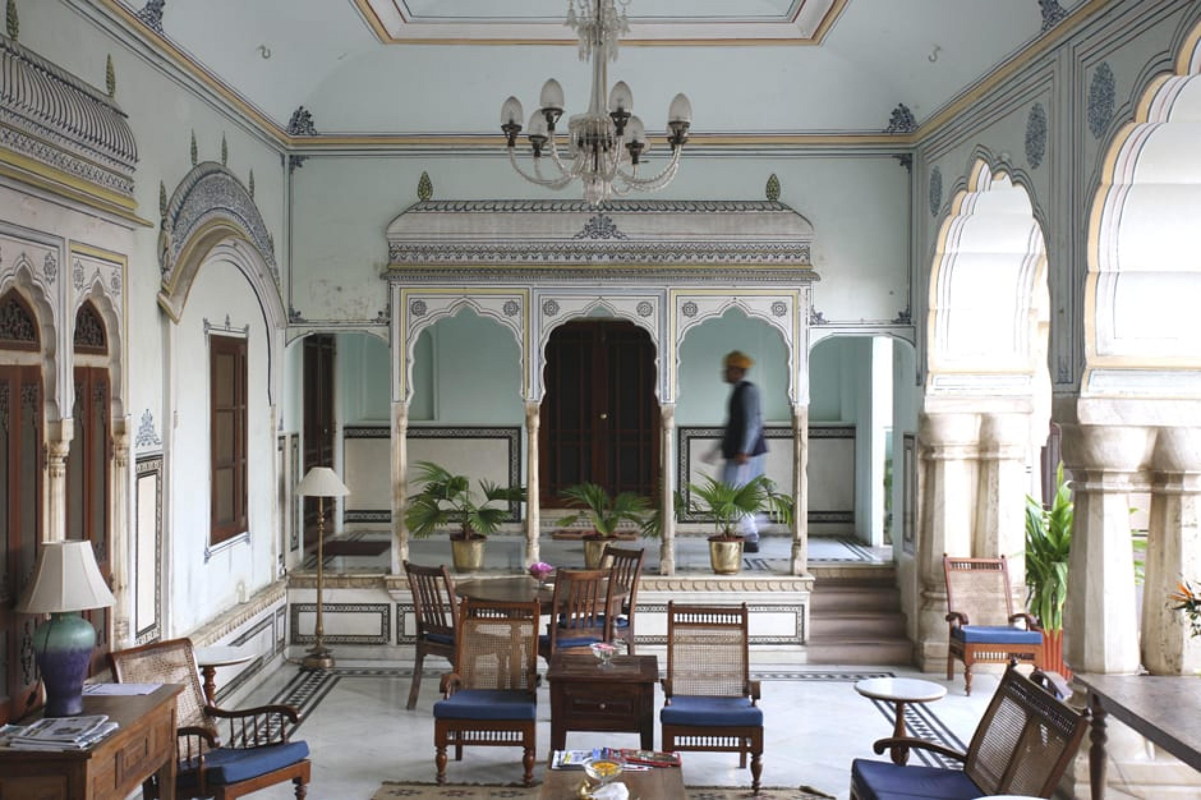 Lounge at Samode Haveli, Jaipur, India