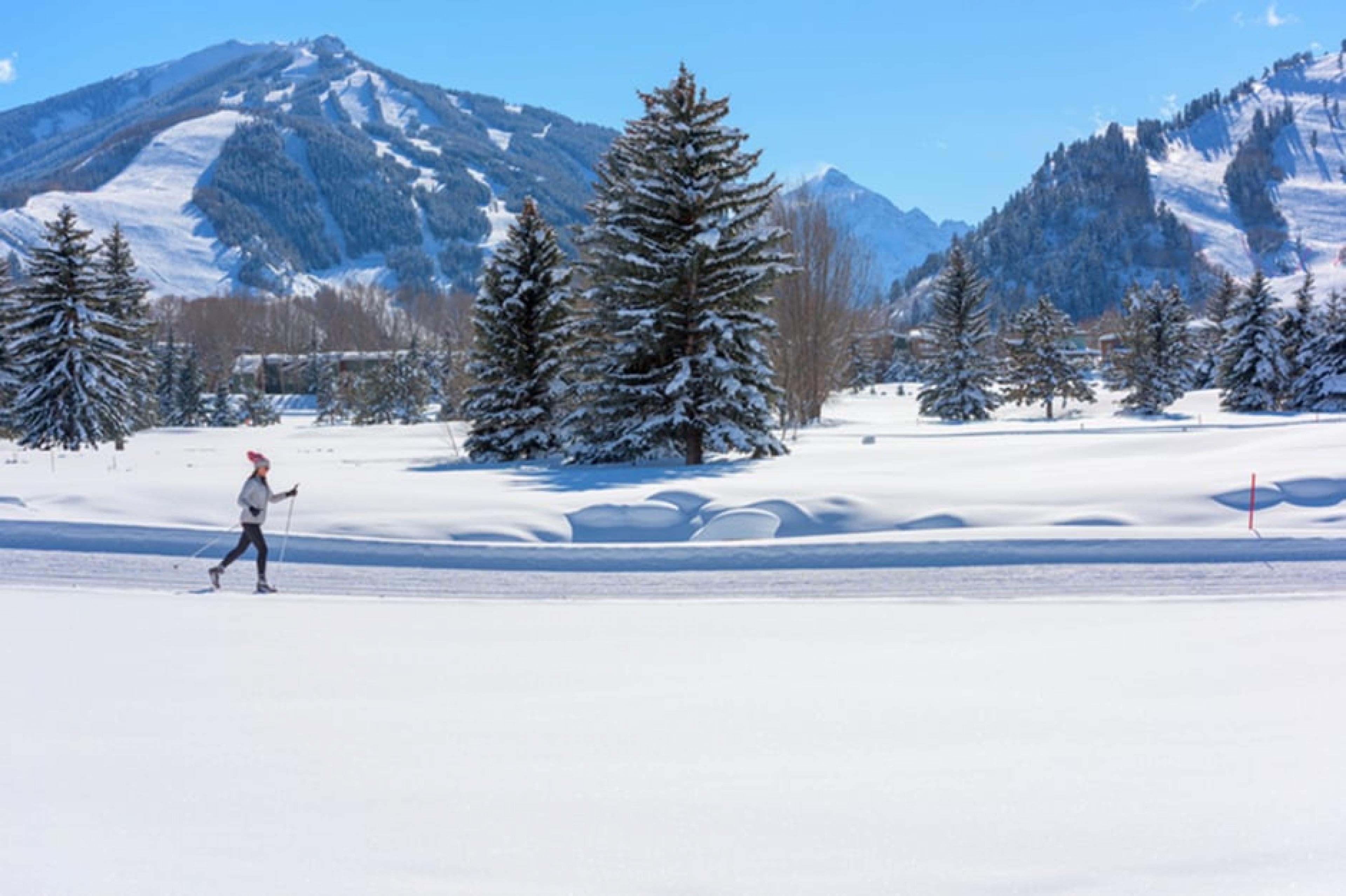 Mountain at  Cross-Country Skiing, Aspen, American West - Courtesy Aspen Skiing Company