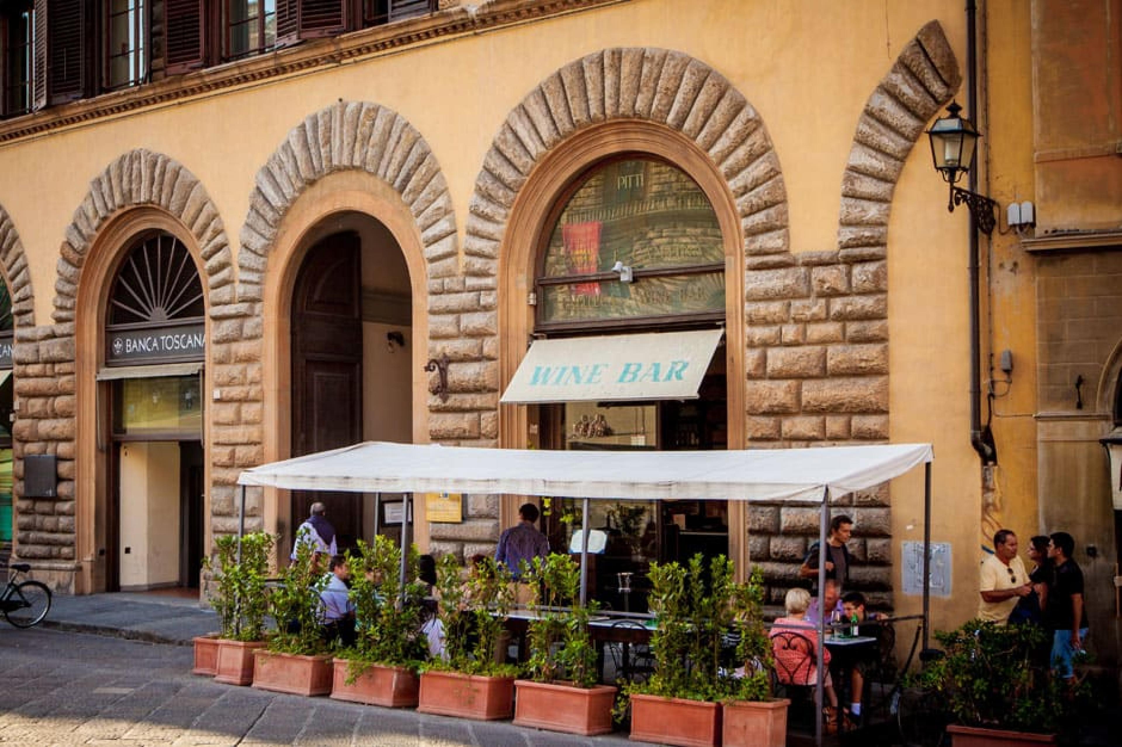 Exterior View - Enoteca Pitti Gola e Cantina,  Florence, Italy - Photograph by Kip Roof