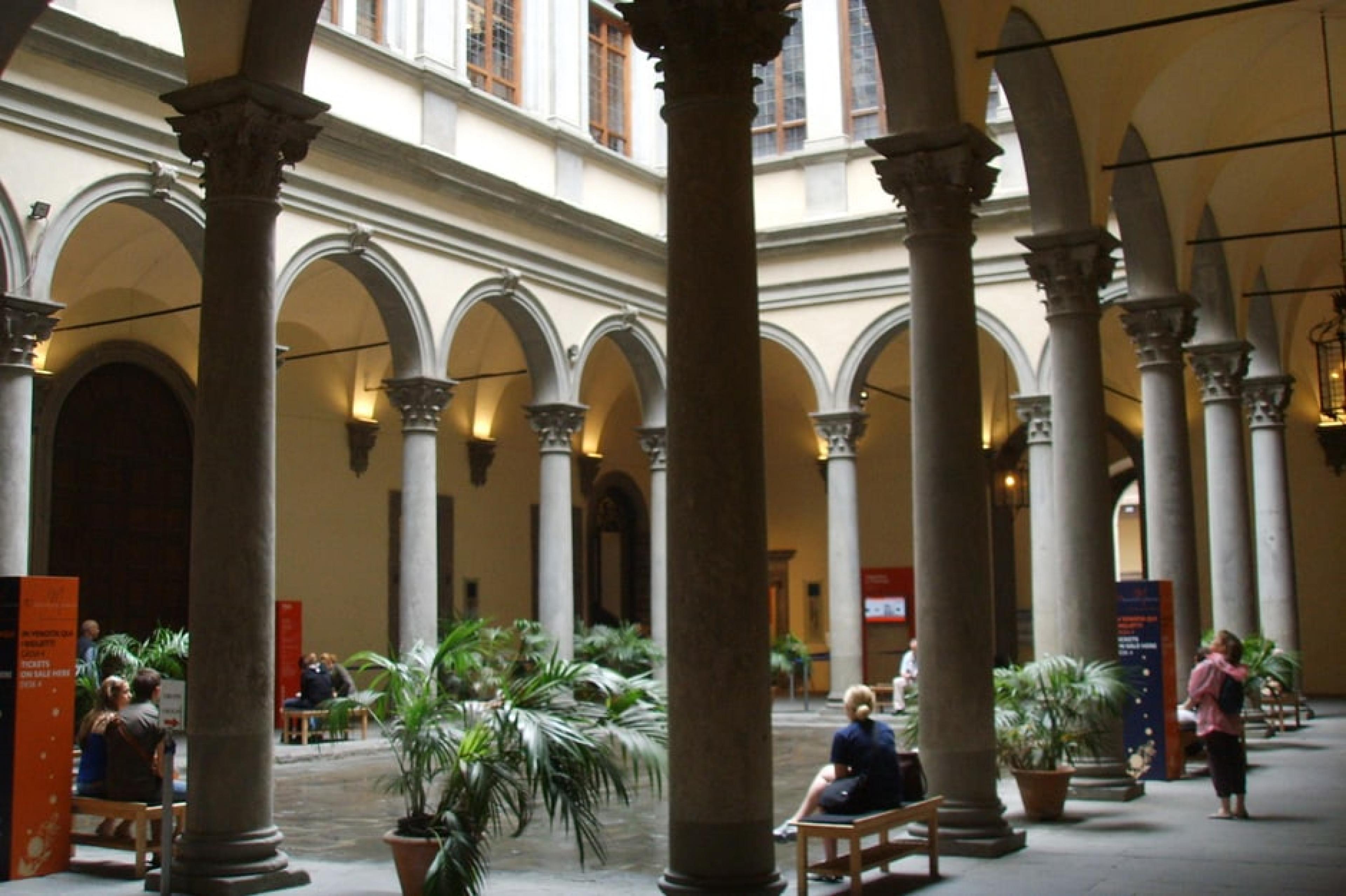 Lobby at Palazzo Strozzi, Florence, Italy - Courtesy Sai L. Ko