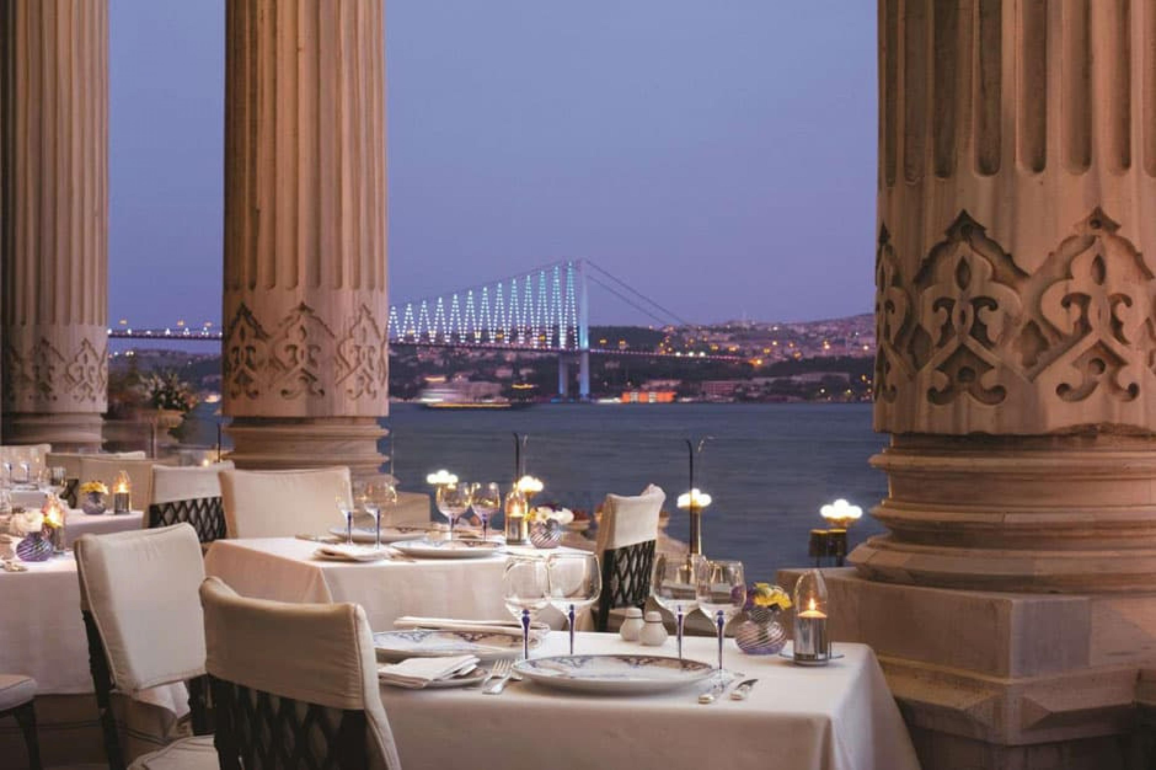 View from Dining Are at Tugra, Istanbul, Turkey