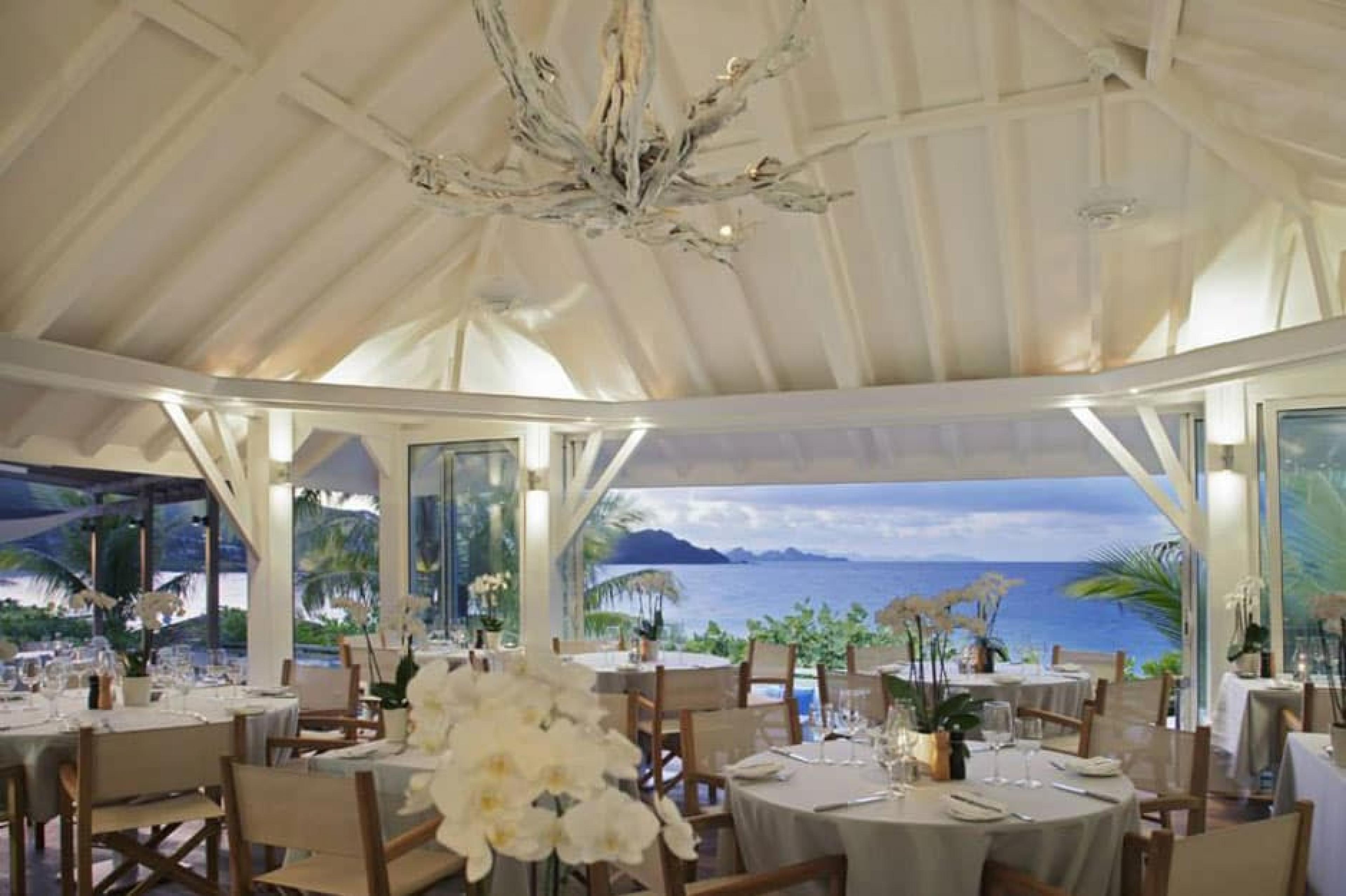 Dinning Area at La Casa de L'Isle, St. Barth's, Caribbean
