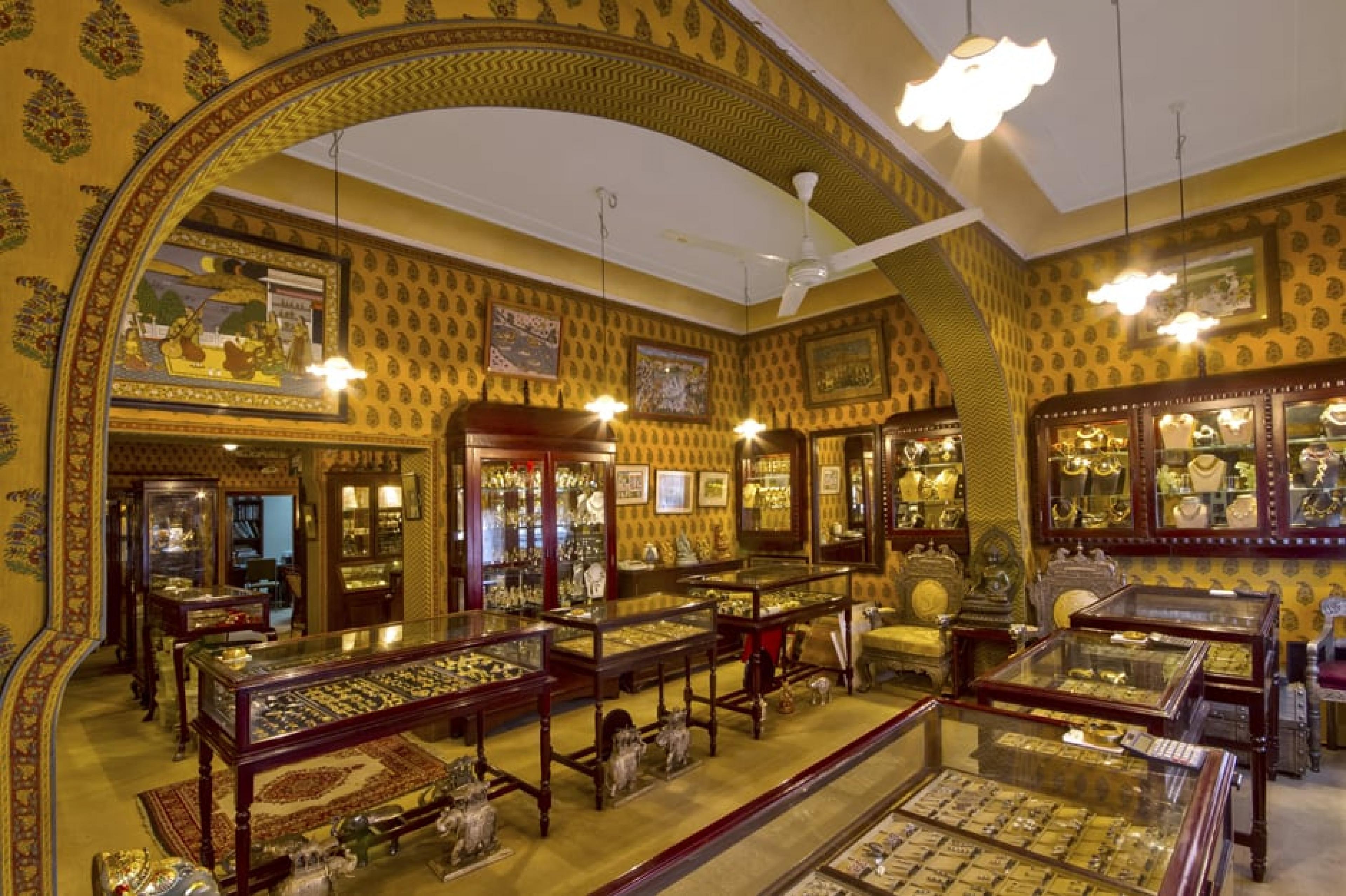 Interior at Gem Palace, Jaipur, India