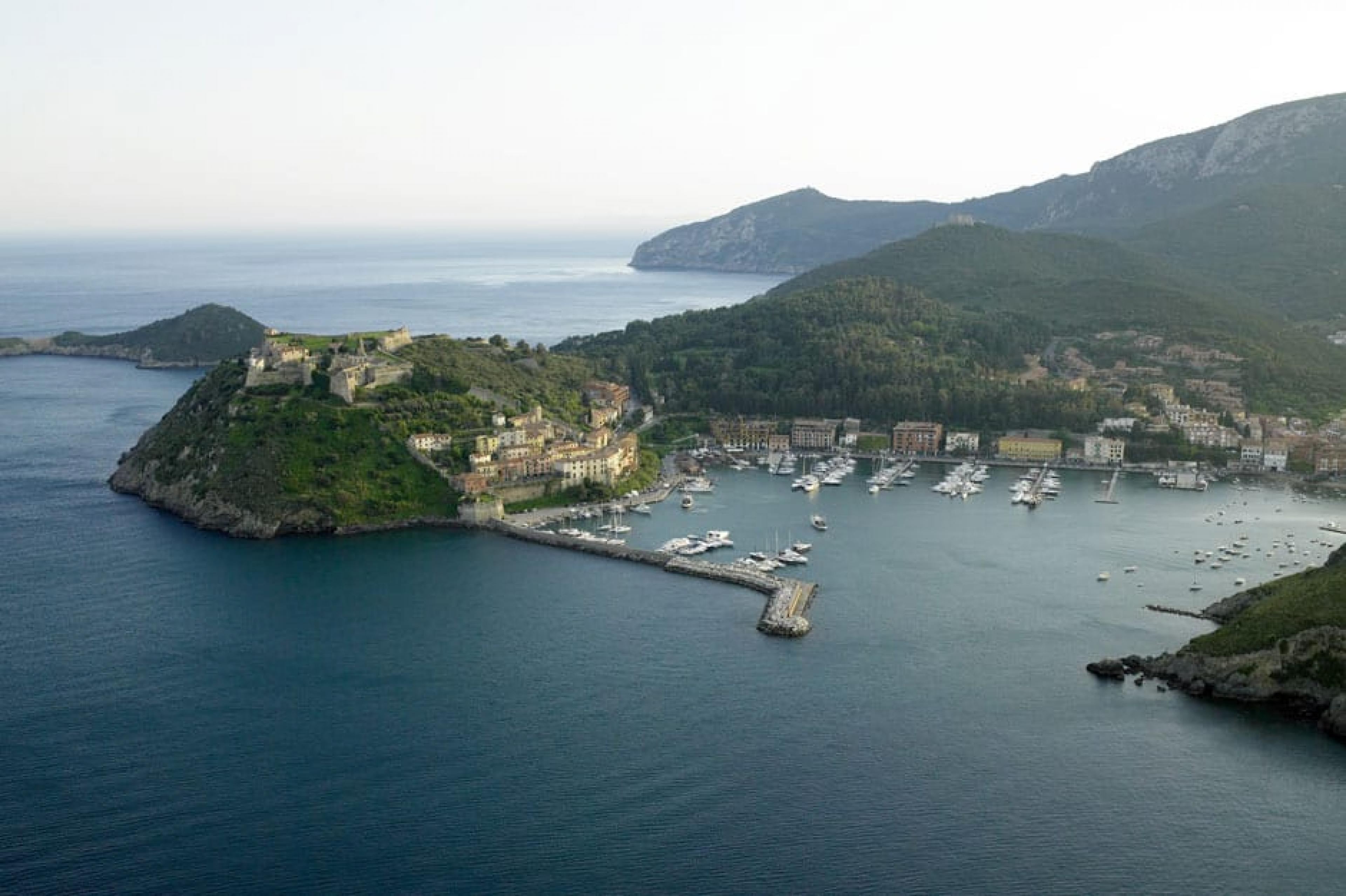 Aerial View - Indagare Tours: Boating from Porto Ercole to Porto Giglio, Tuscany, Italy