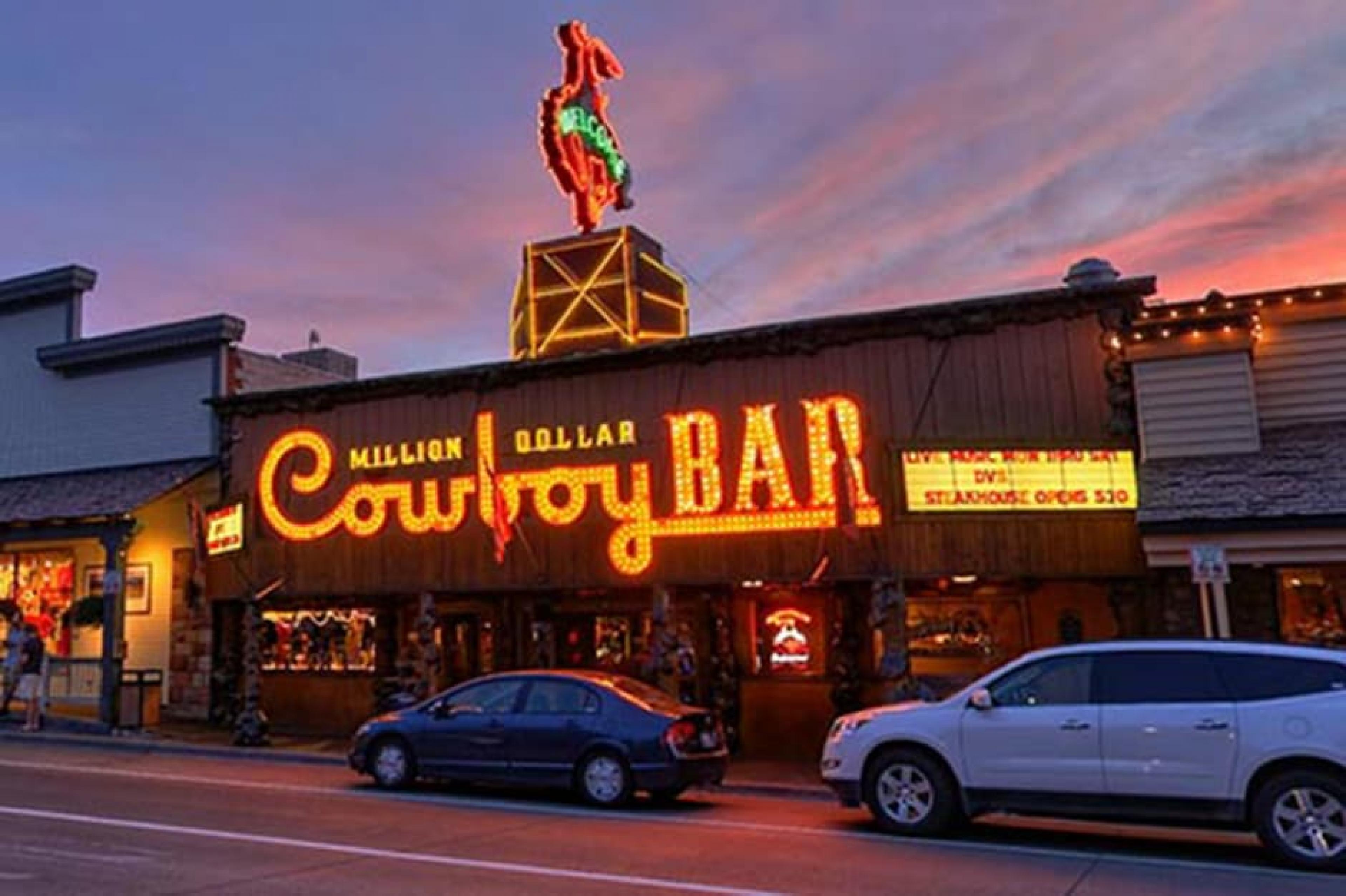 Exterior View - Million Dollar Cowboy Bar, Jackson Hole, American West