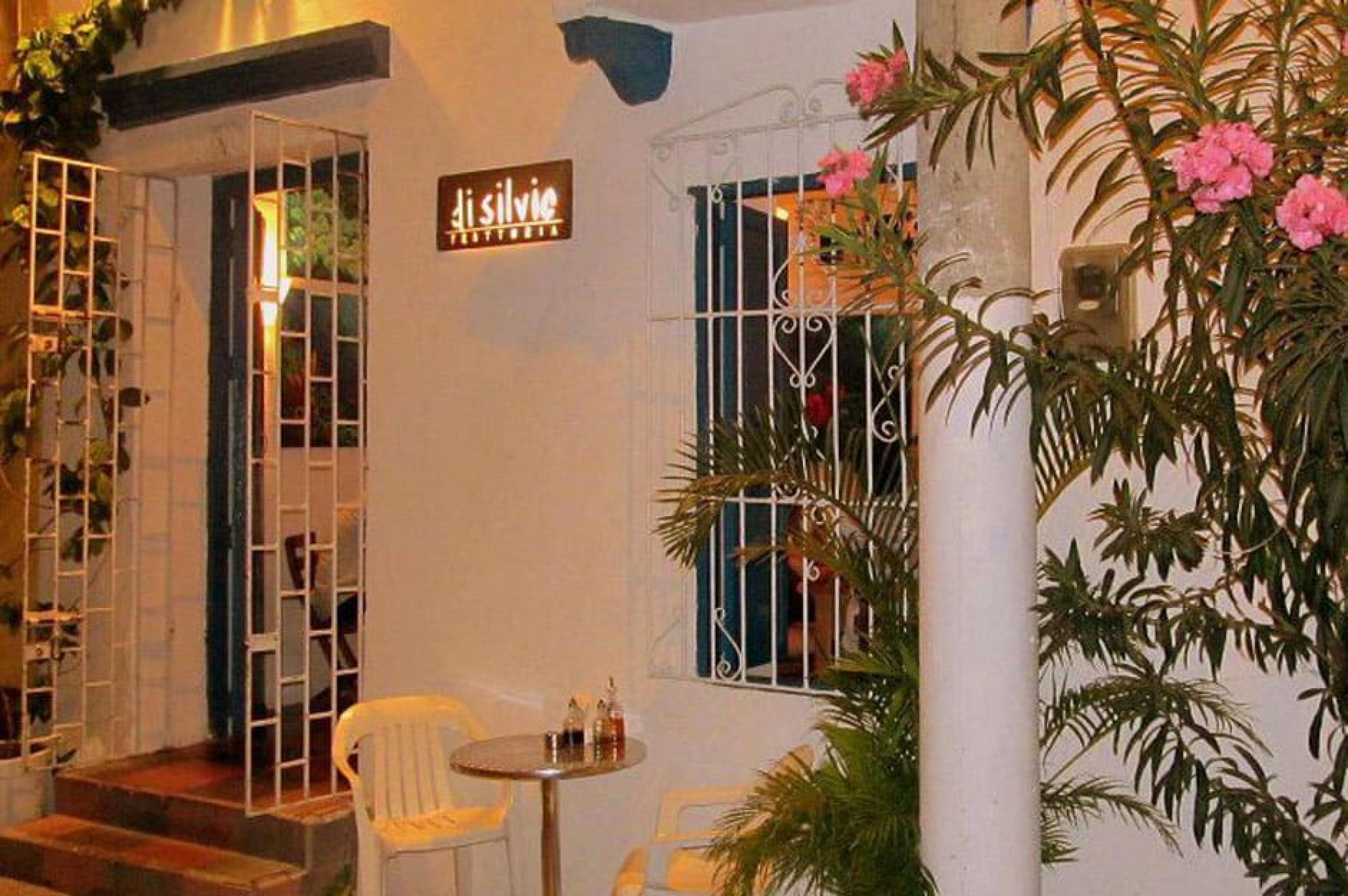 Entrance at Di Silvio Trattoria, Cartagena, Colombia