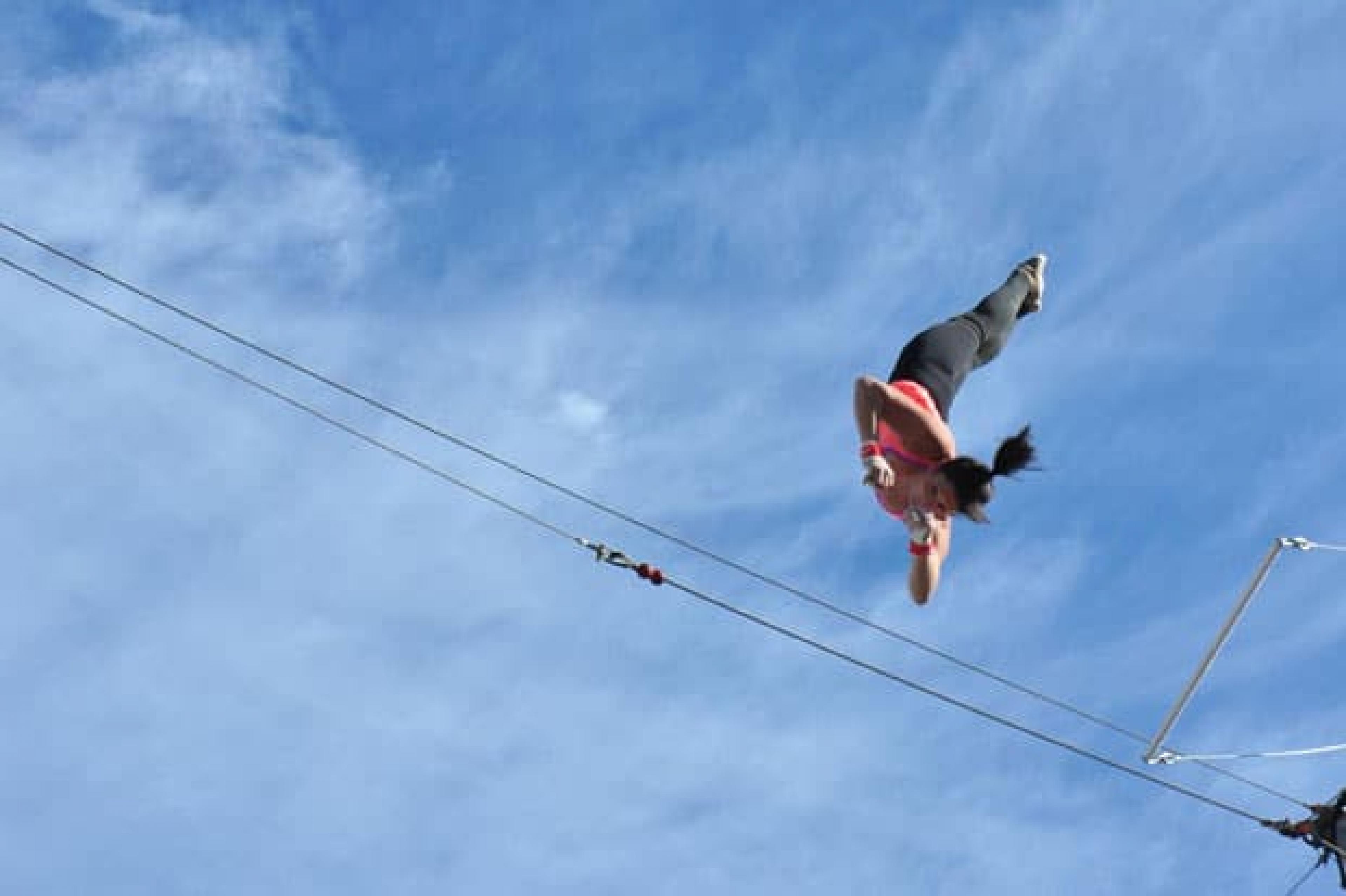 Aerial Veiw  -  Trapeze School Los Angeles  , Los Angeles, California