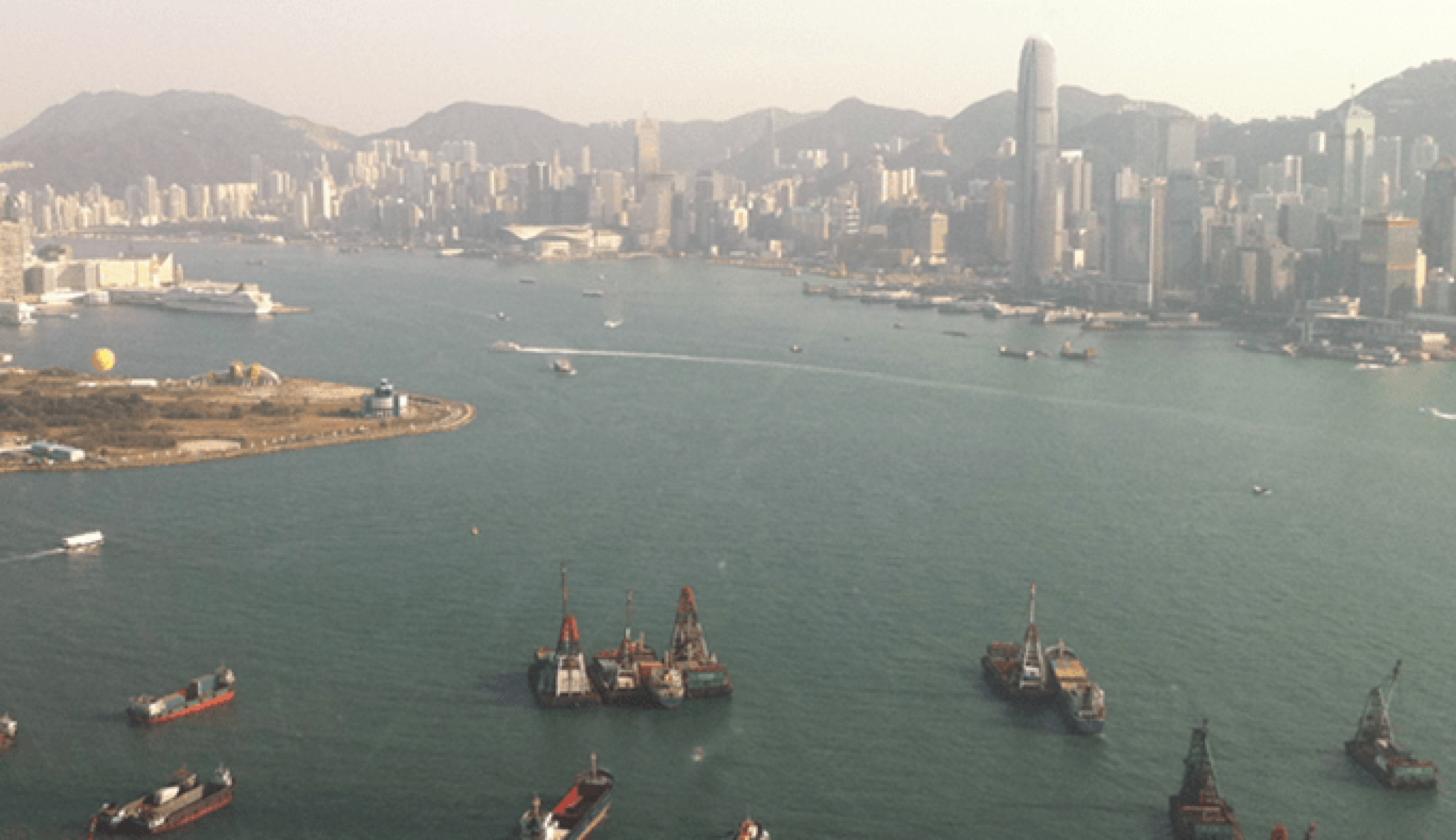 Exterior Veiw  - Hong Kong From the Air  , Hong Kong From the china