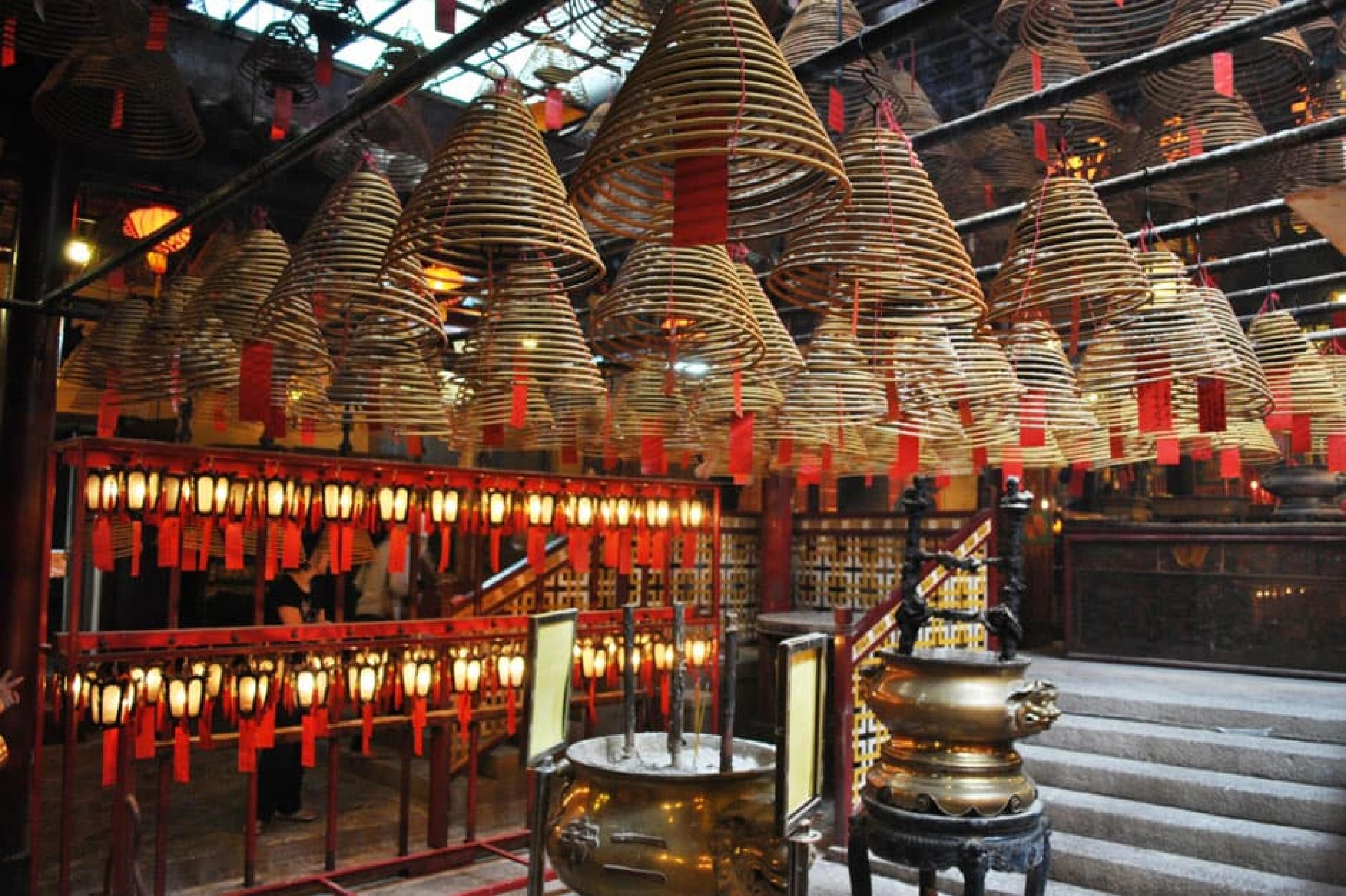 Interior Veiw at Man Mo Temple & Sheung Wan  , Hong Kong, China , Photo by Elisa Rolle
