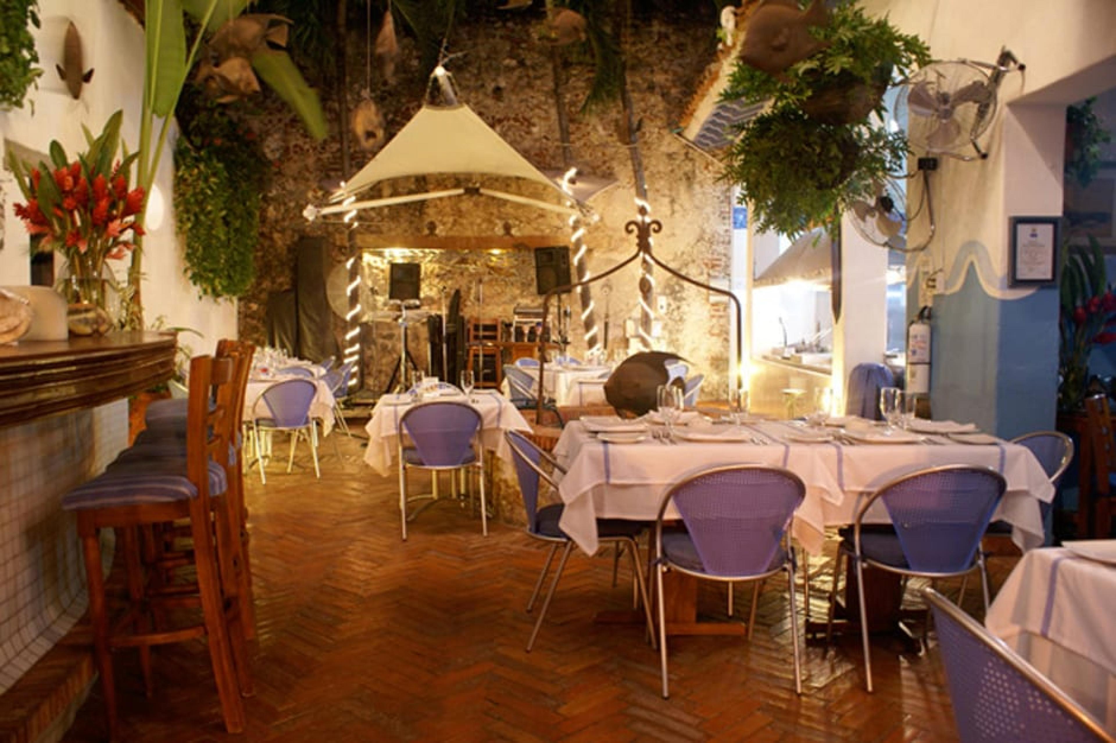 Dinning Area at Juan del Mar, Cartagena, Colombia