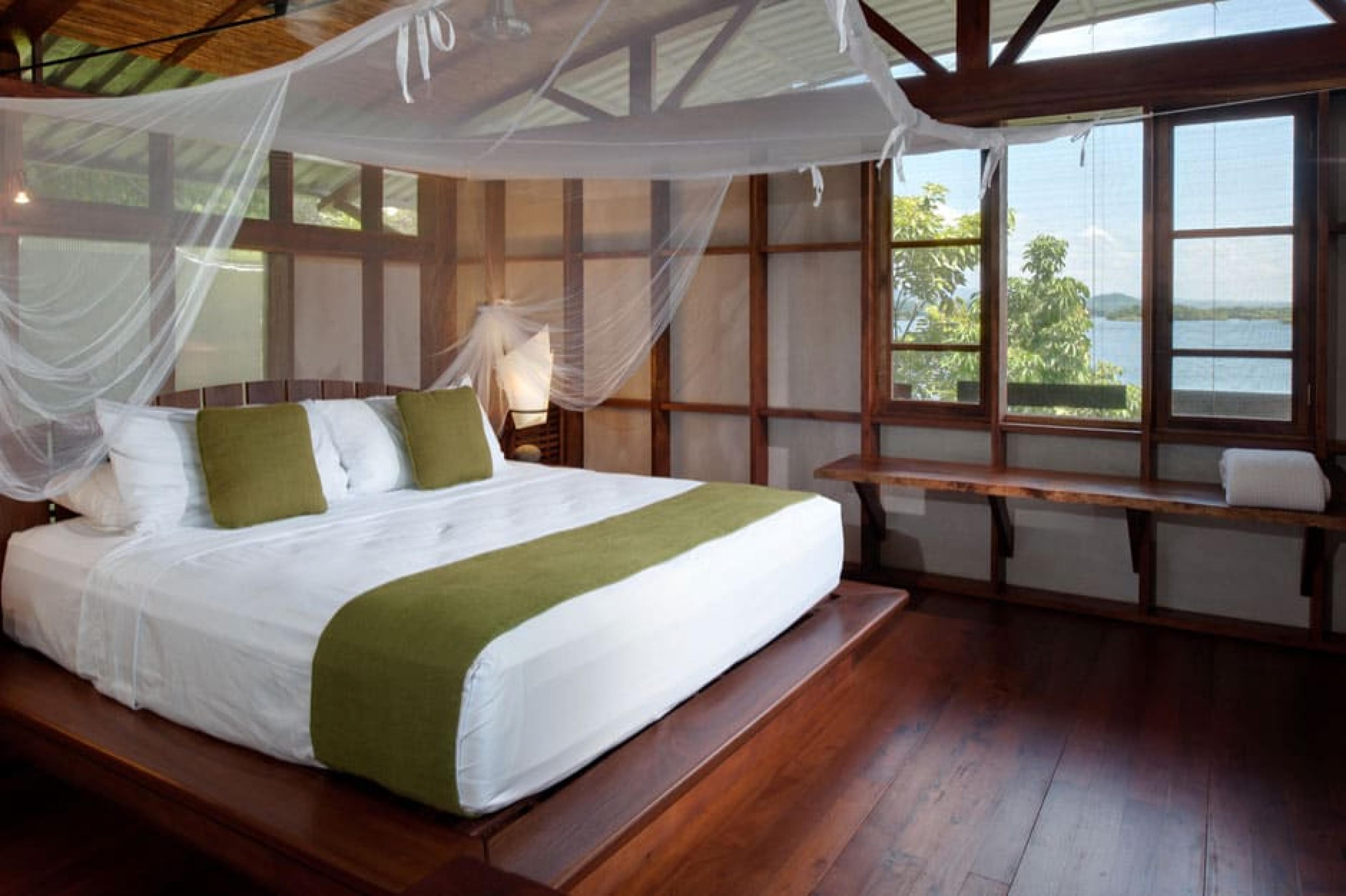 Bedroom at Jicaro Island Eco-Lodge, Nicaragua