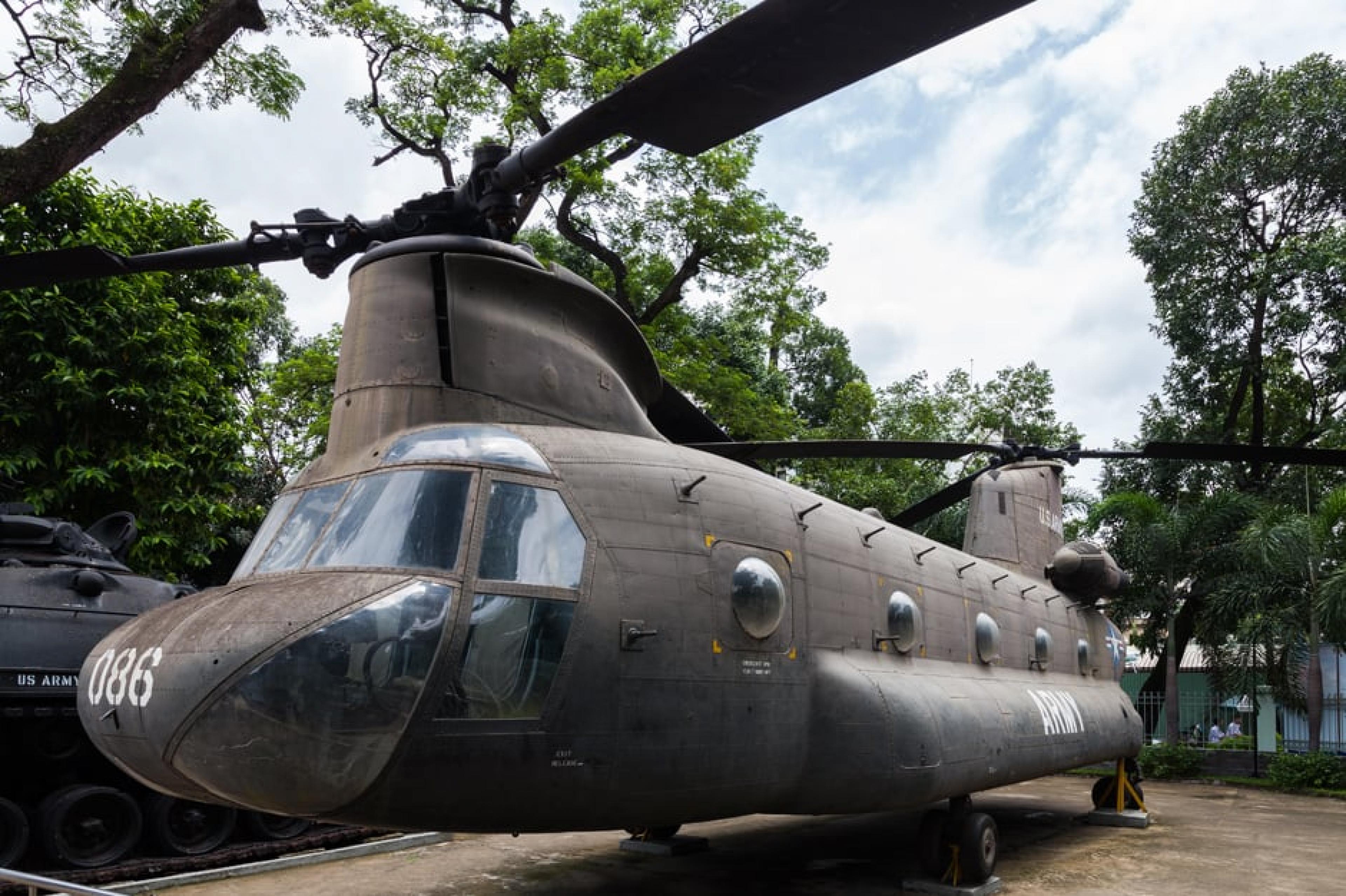 exterior Veiw helicopter -War Remnants Museum ,Ho Chi Minh City, Vietnam , Courtesy Diego Delso