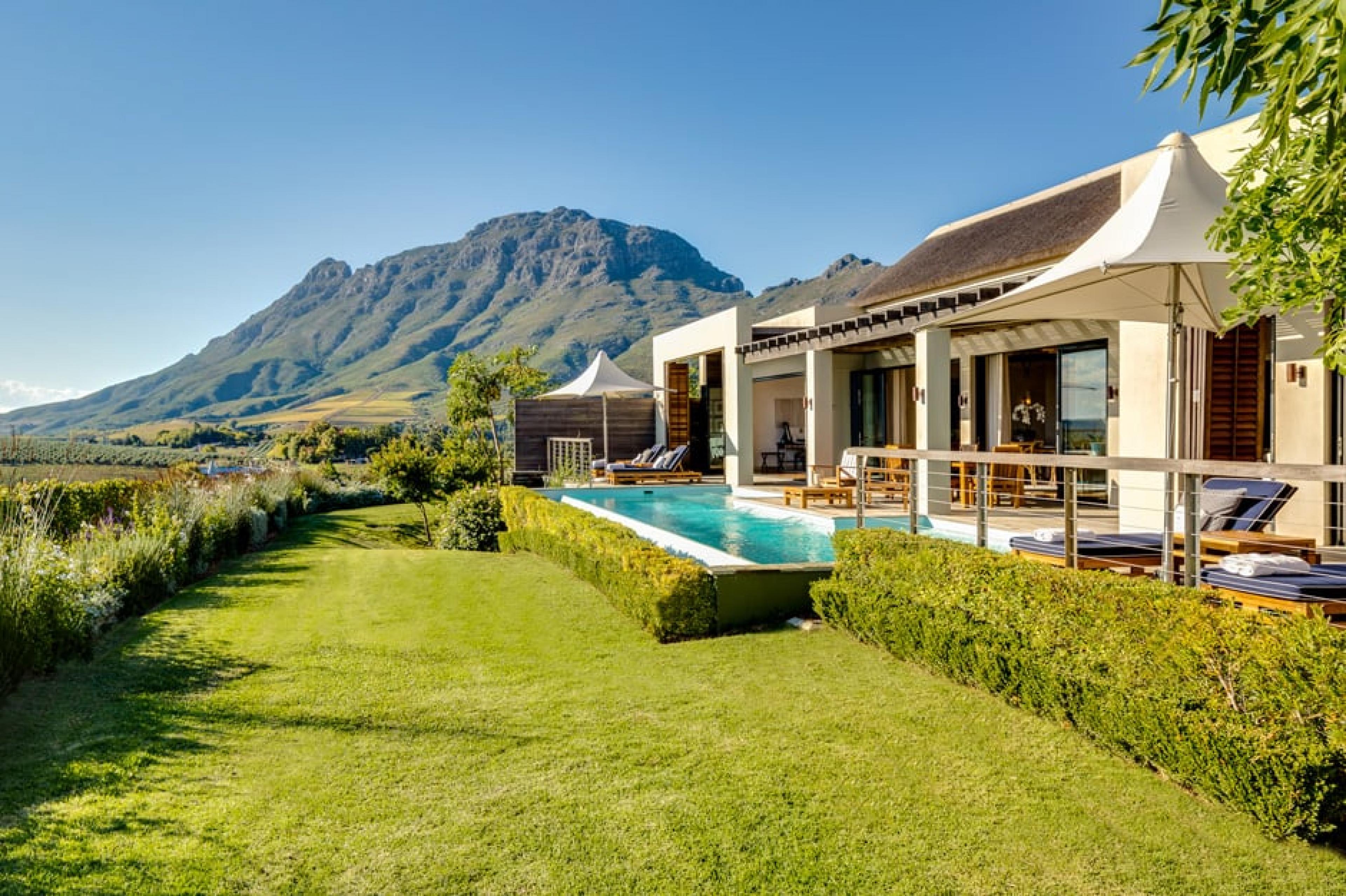 Aerial View - Delaire Graff Estate, Winelands, South Africa