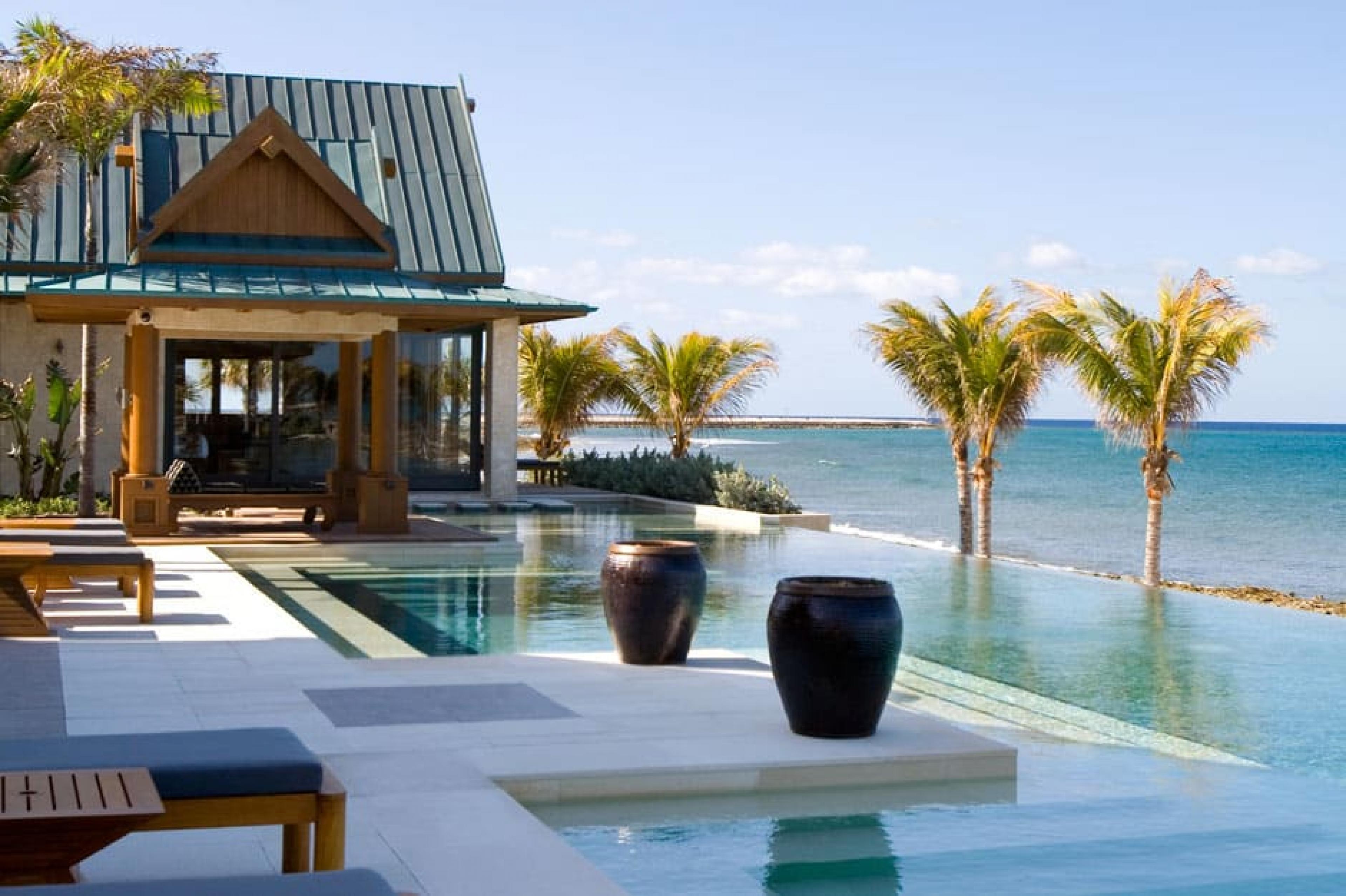 Pool Lounge at Nandana, Bahamas, Caribbean 