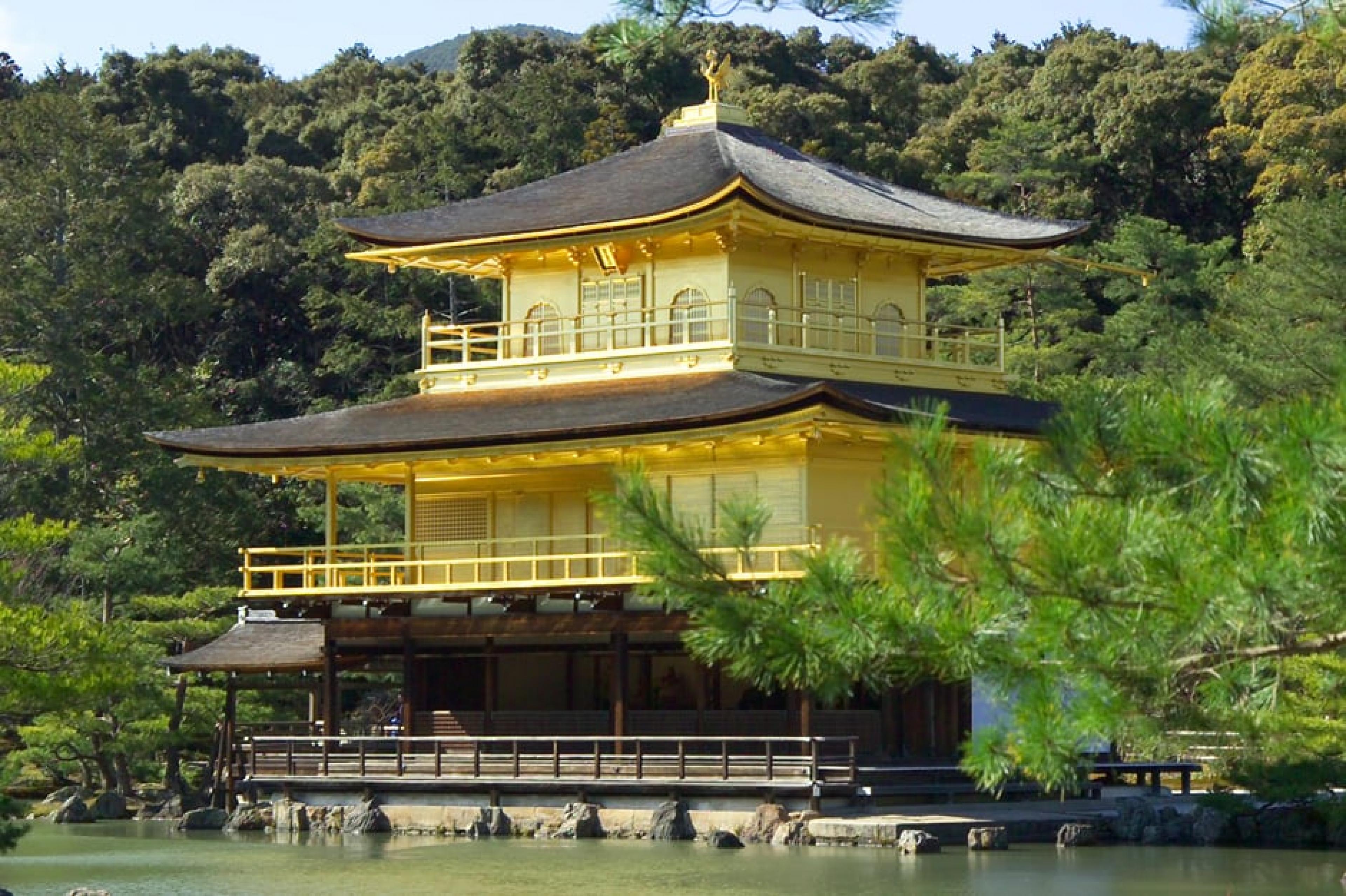 Exterior View - Golden Pavilion (Rokuon-ji Temple),Kyoto, Japan