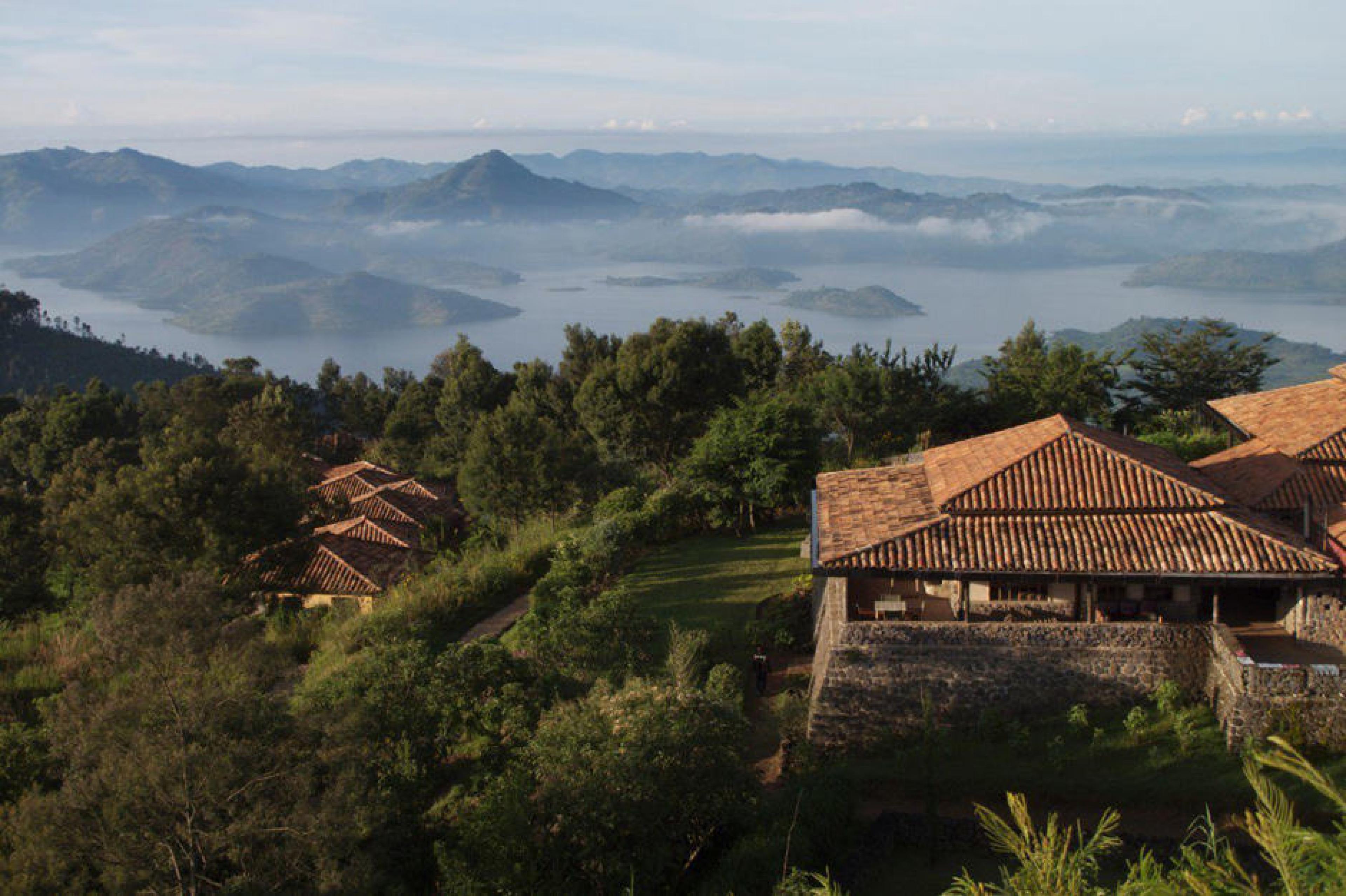 Aerial View -  Volcanoes Virunga Lodge, Rwanda