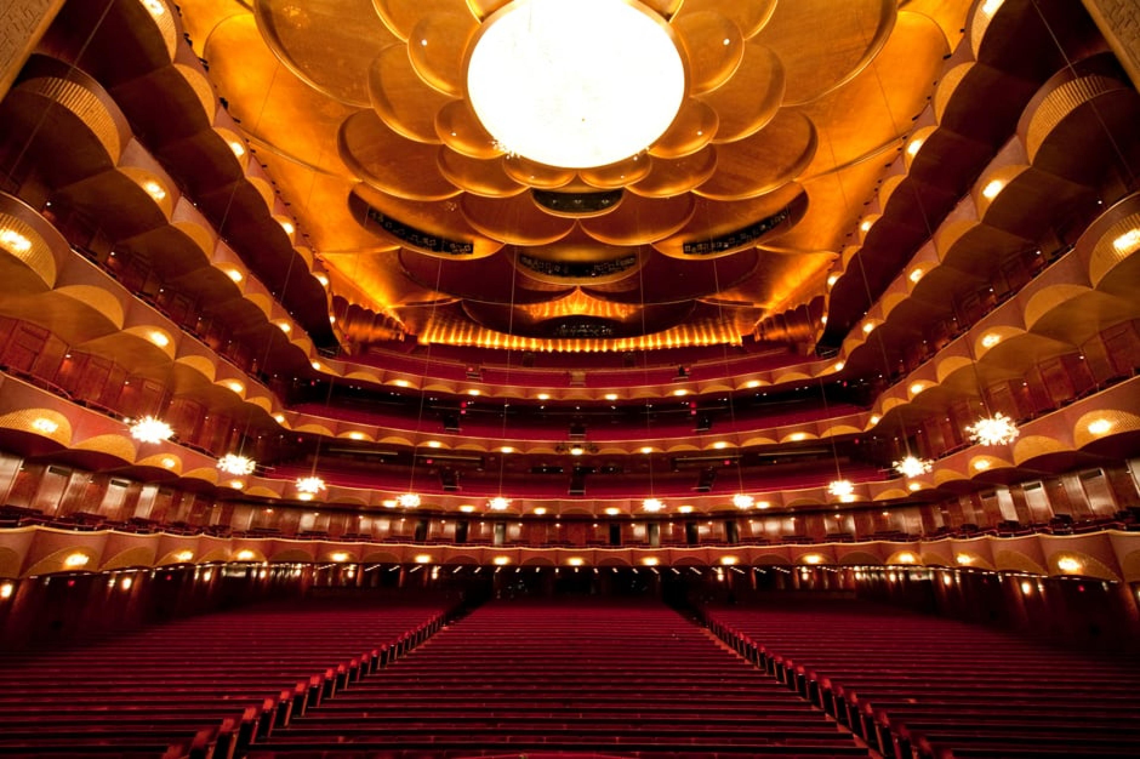 The auditorium of the Metropolitan Opera House in New York City.
Photo: Jonathan Tichler/Metropolitan Opera