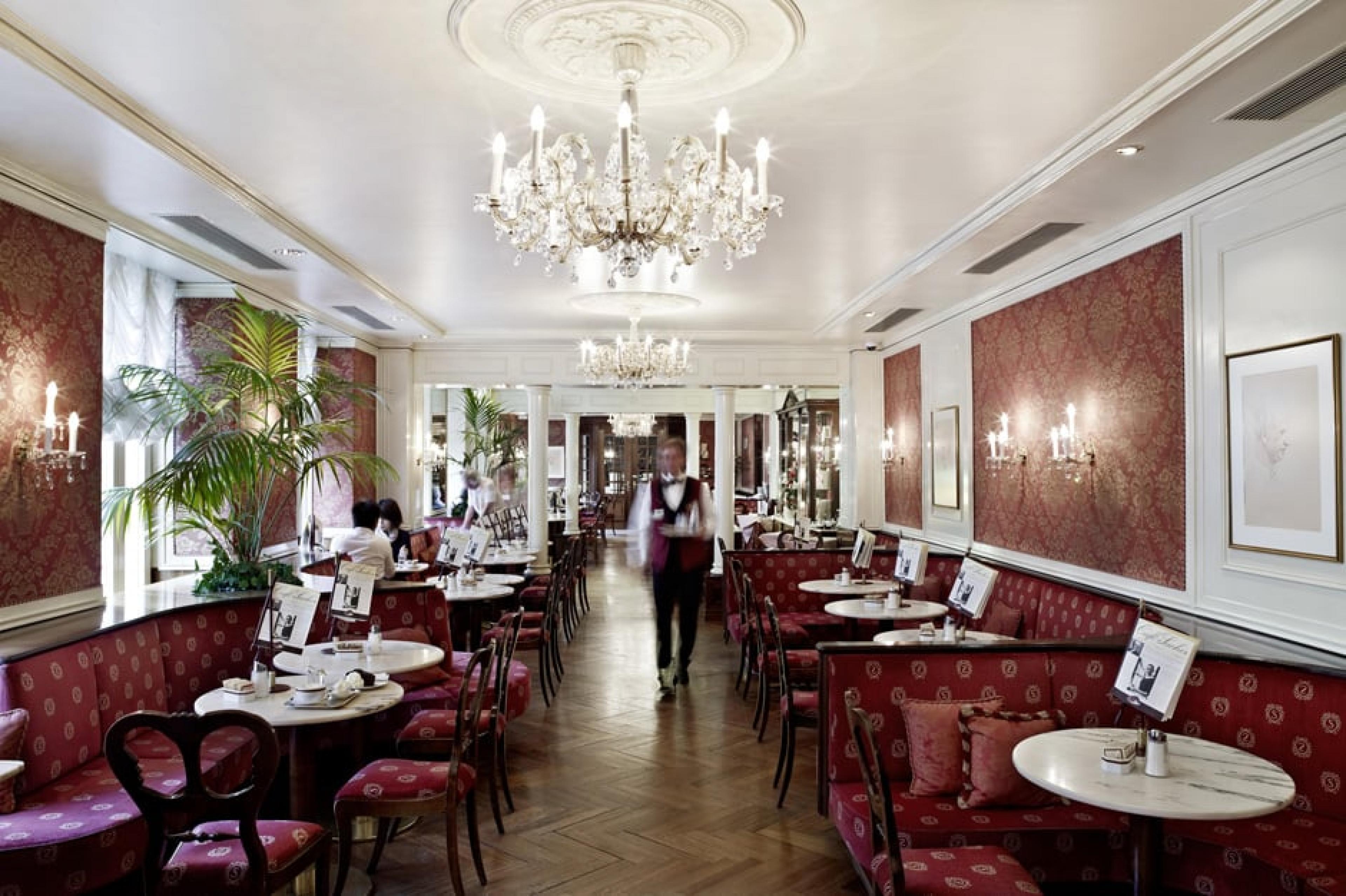 Dinning Area at Café Sacher, Salzburg, Austria