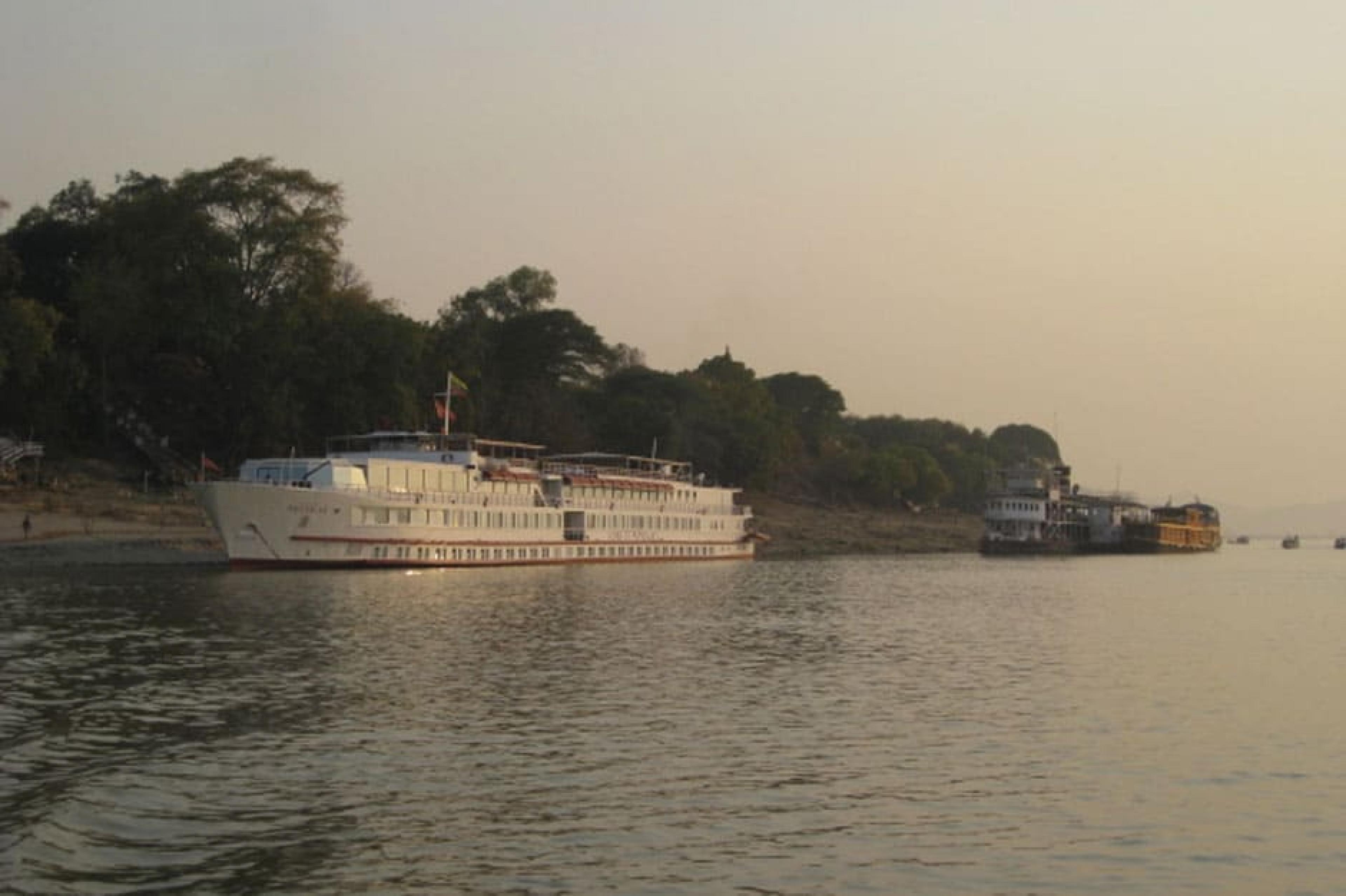 Irrawaddy River Near Belmond Road to Mandalay, Myanmar