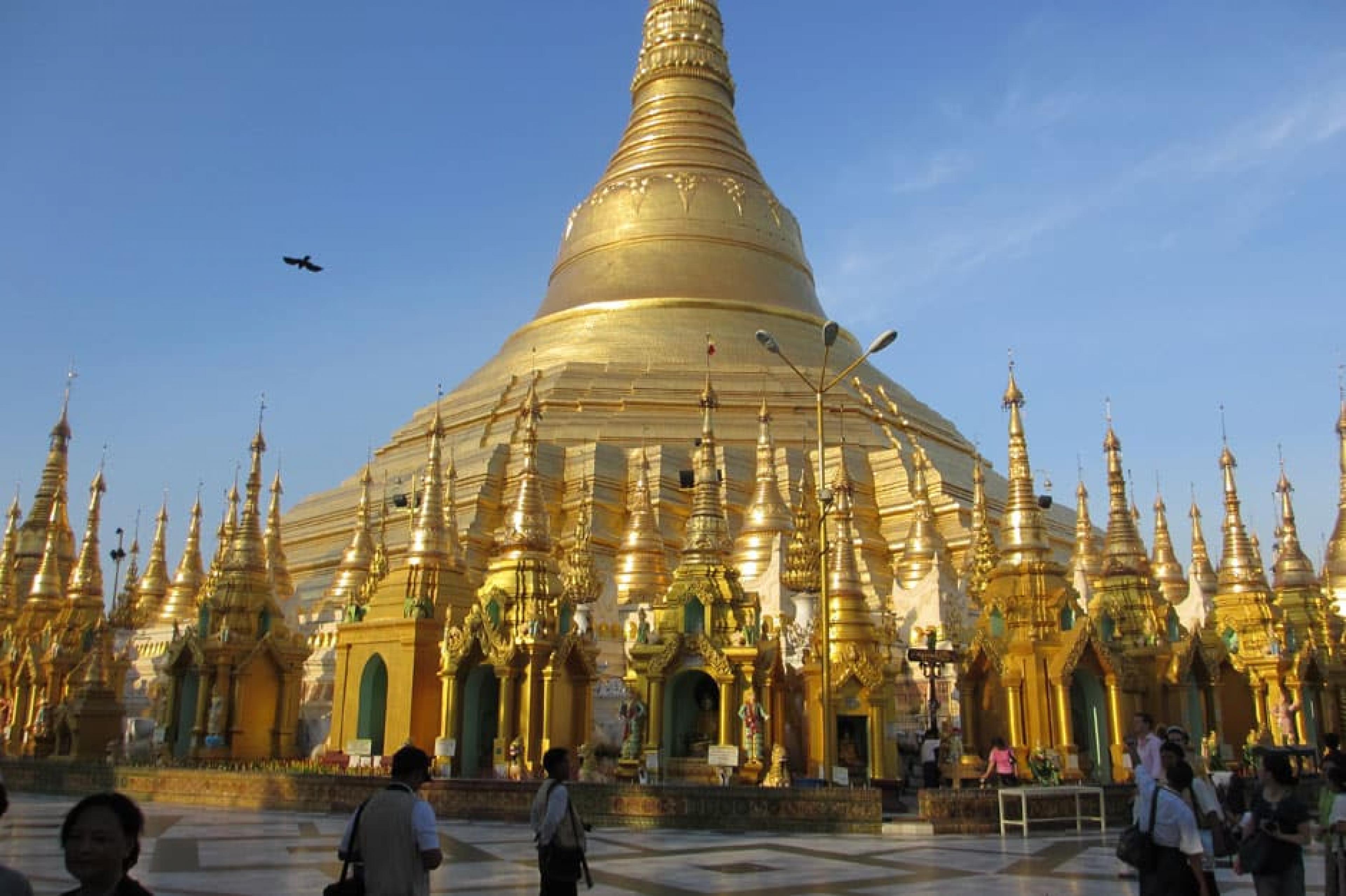 Temple at Yangon: Shwedagon Pagoda, Myanmar, Myanmar