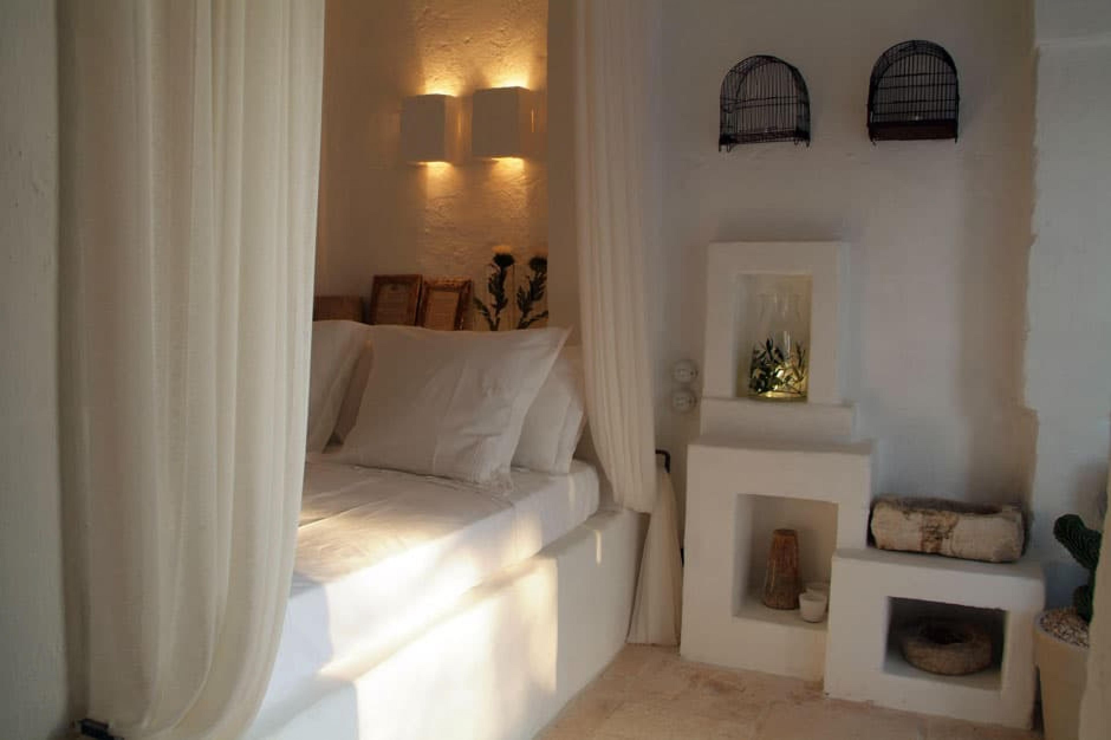 Bedroom at Masseria Cimino, Puglia, Italy