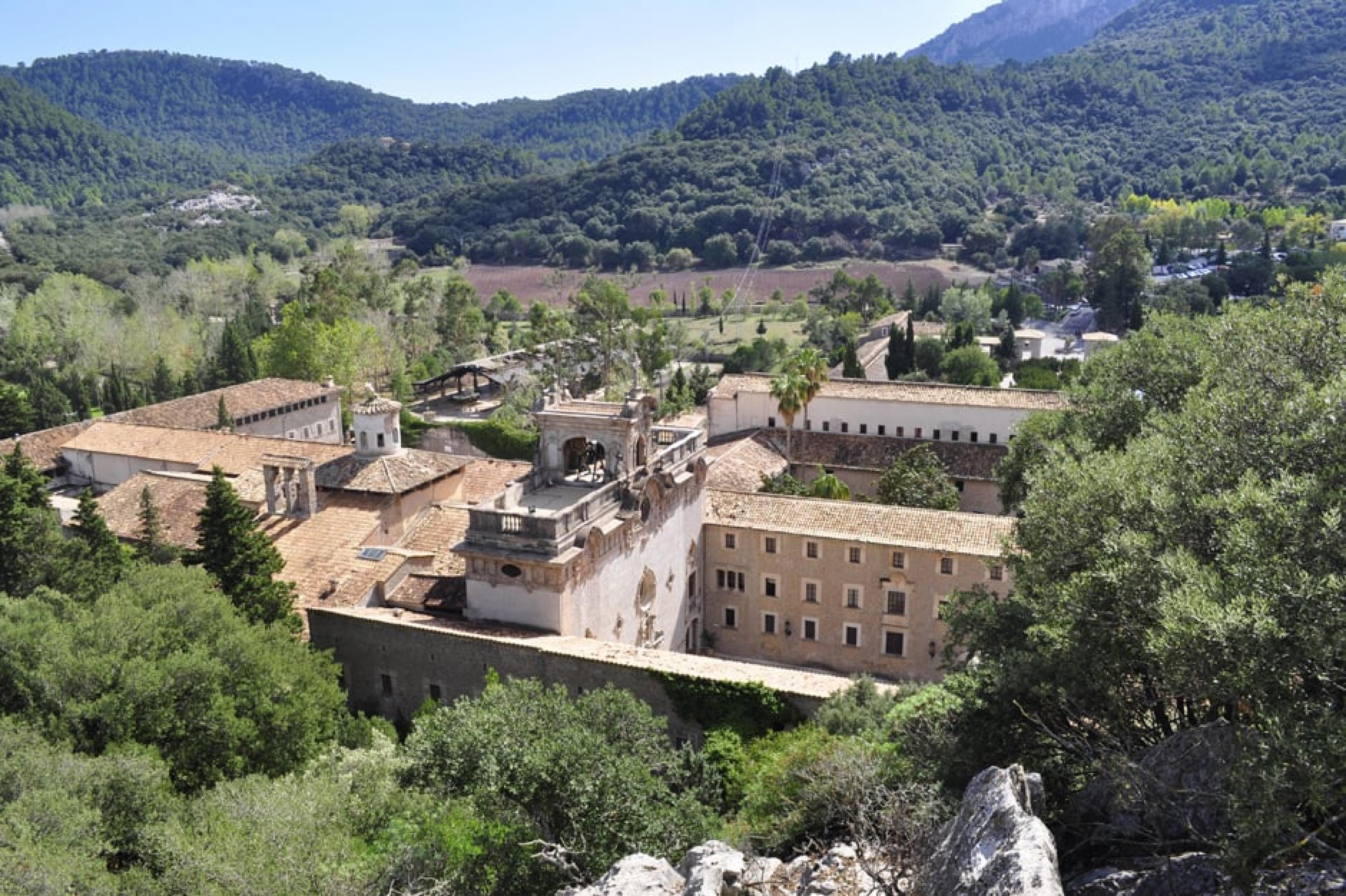 Aerial View - Lluc Monastery,Mallorca, Spain