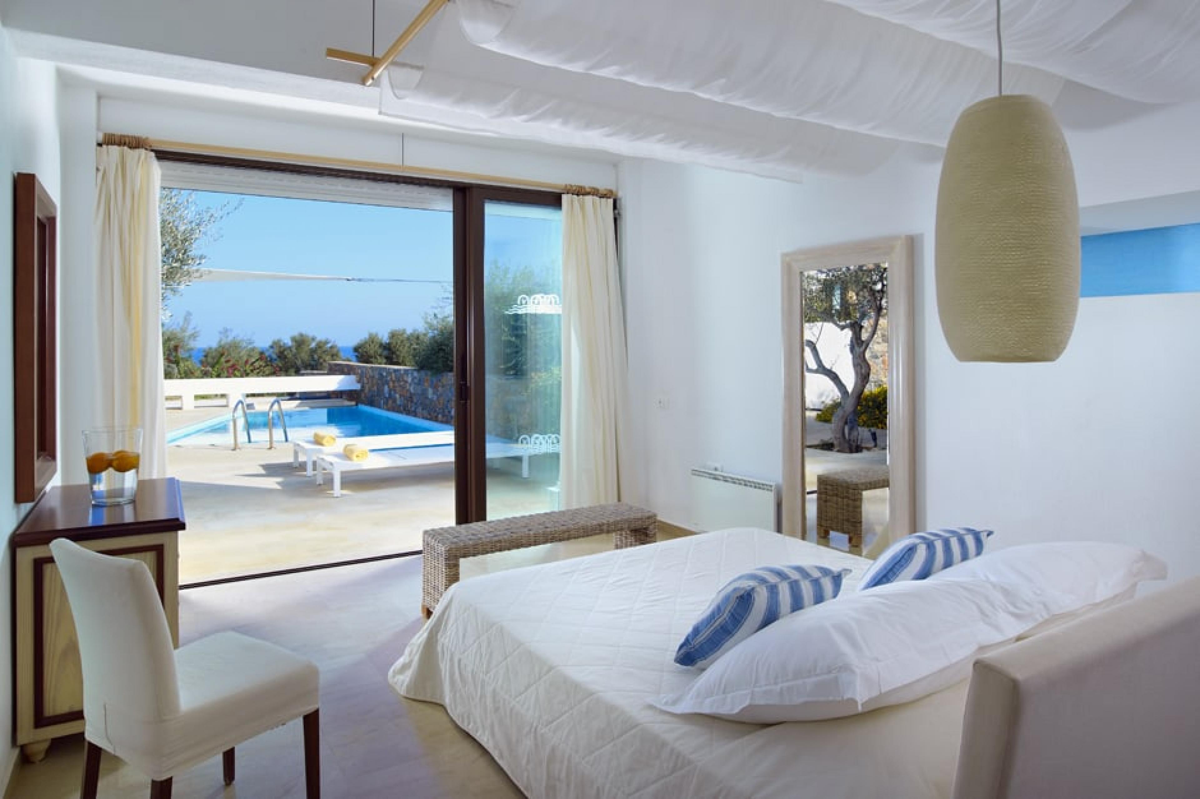 Master Bedroom at Saint Nicolas Bay, Crete, Greece