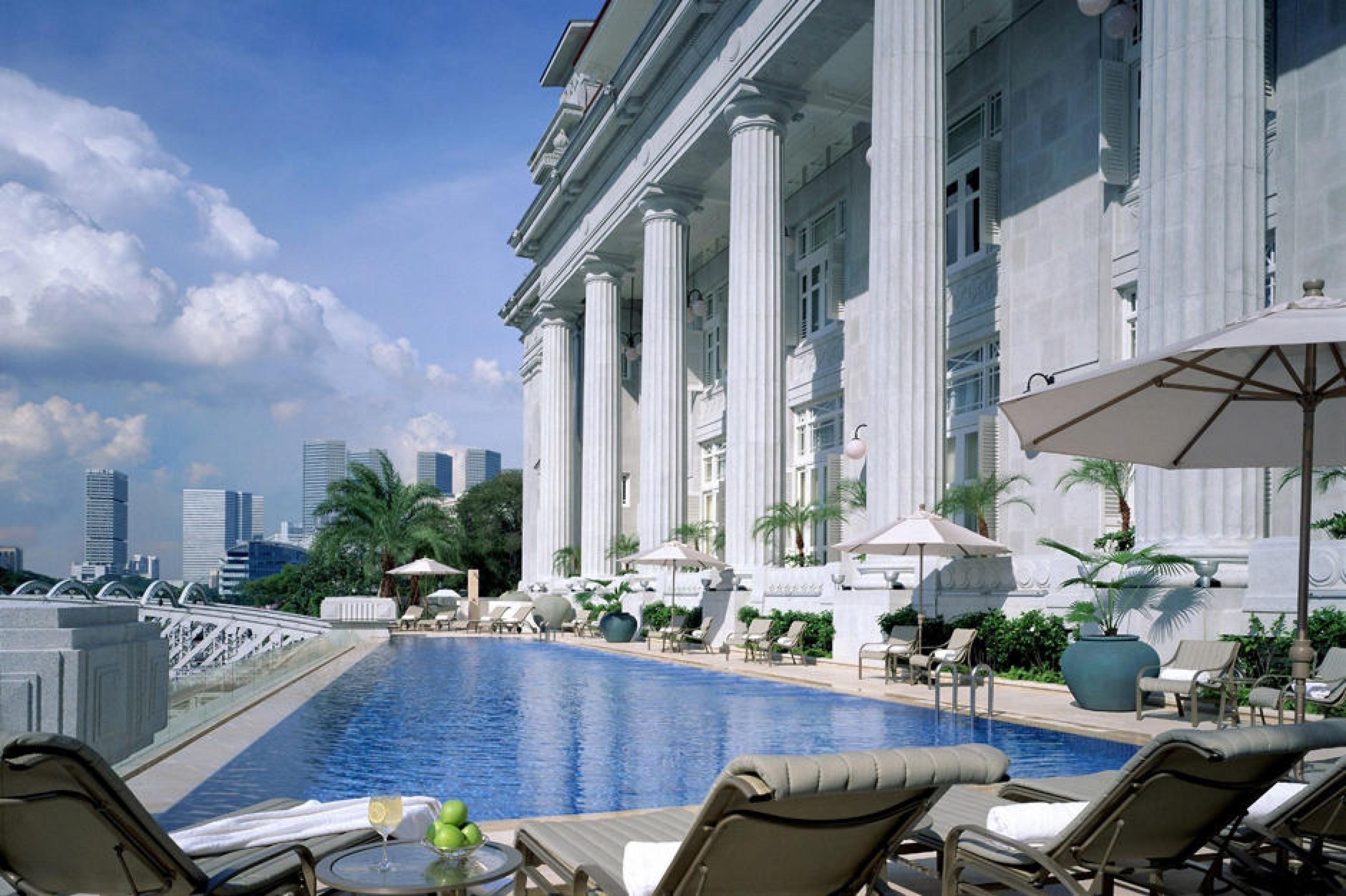 Pool Lounge at The Fullerton Hotel, Singapore