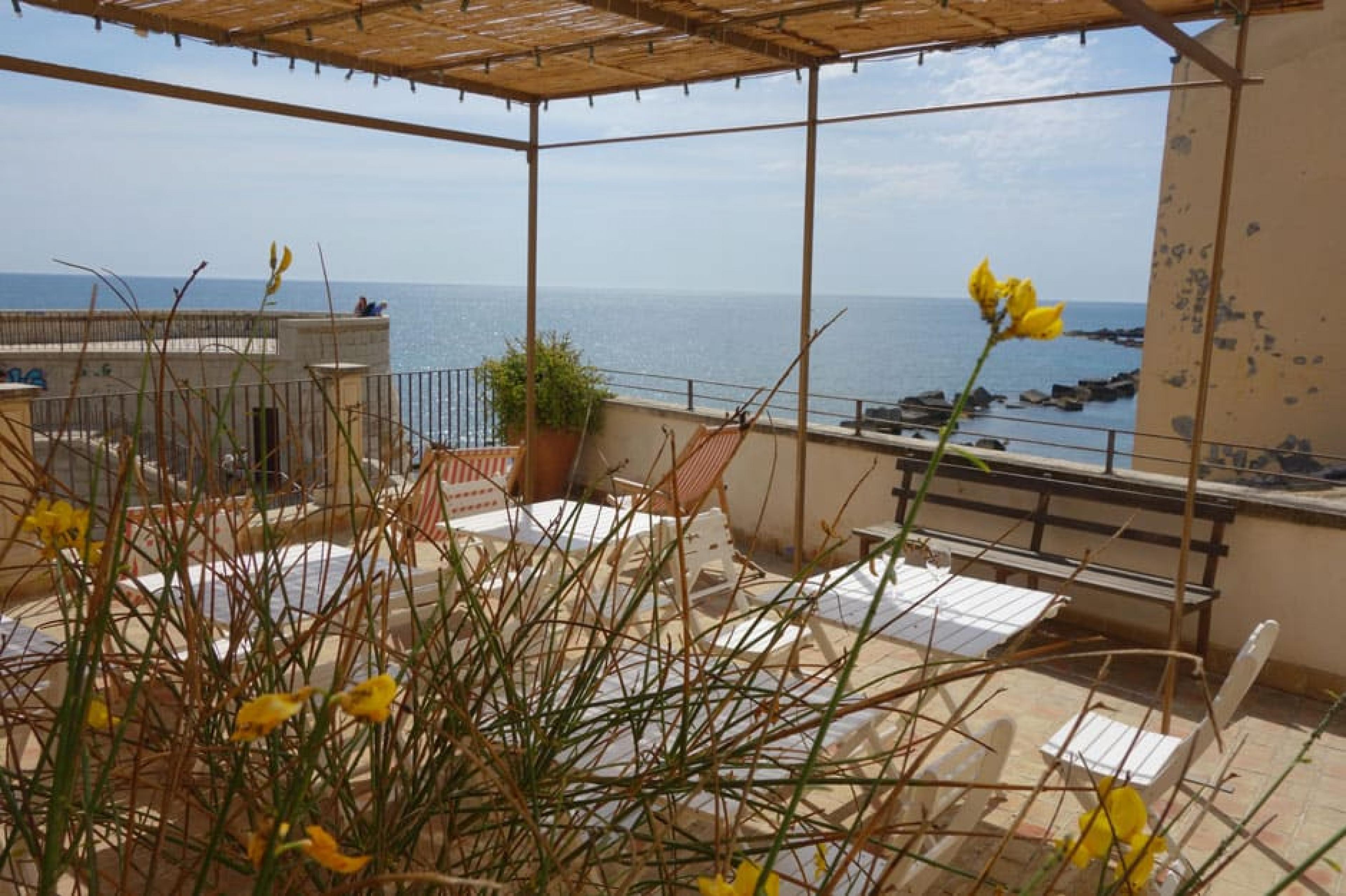 View from Terrace - Hotel Gutkowski, Sicily, Italy