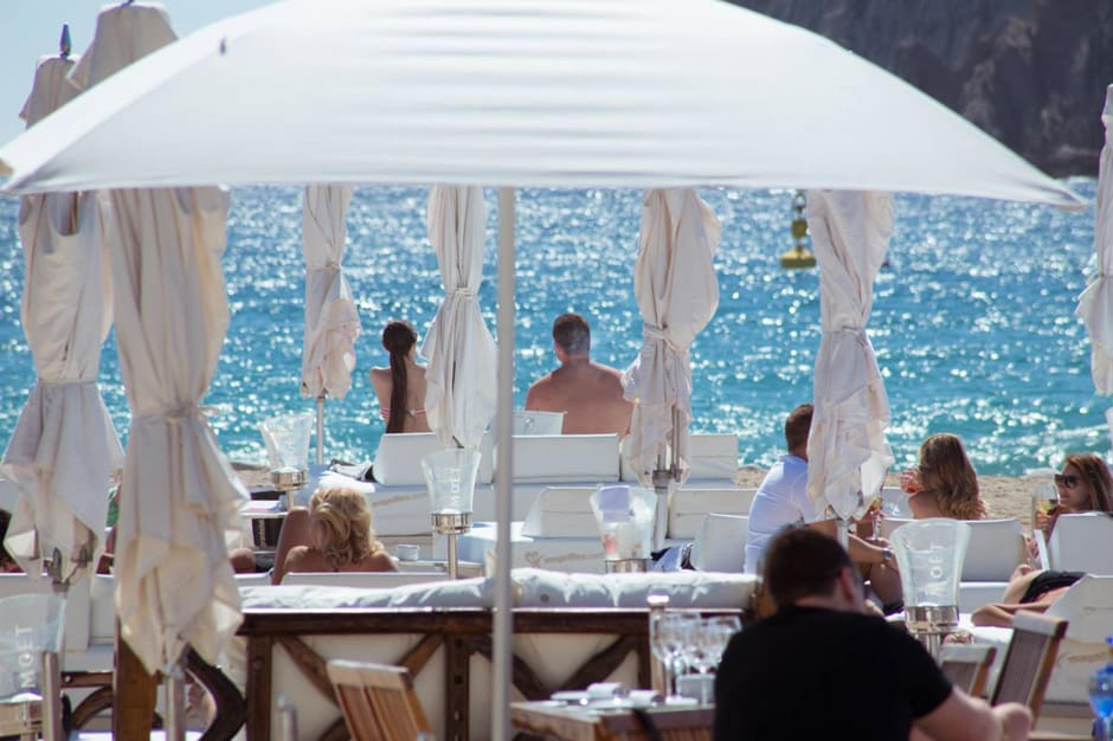Outdoor Lounge at Blue Marlin, Ibiza, Spain