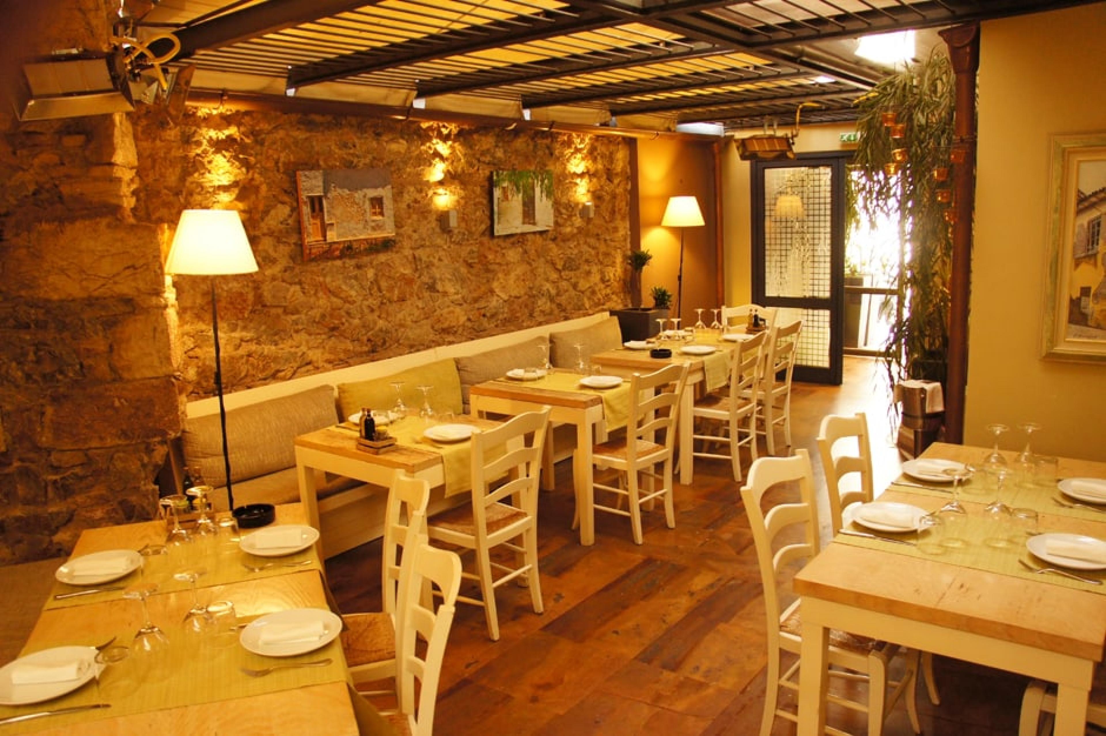 Dinning Area at Mono Wine Restaurant, Athens, Greece