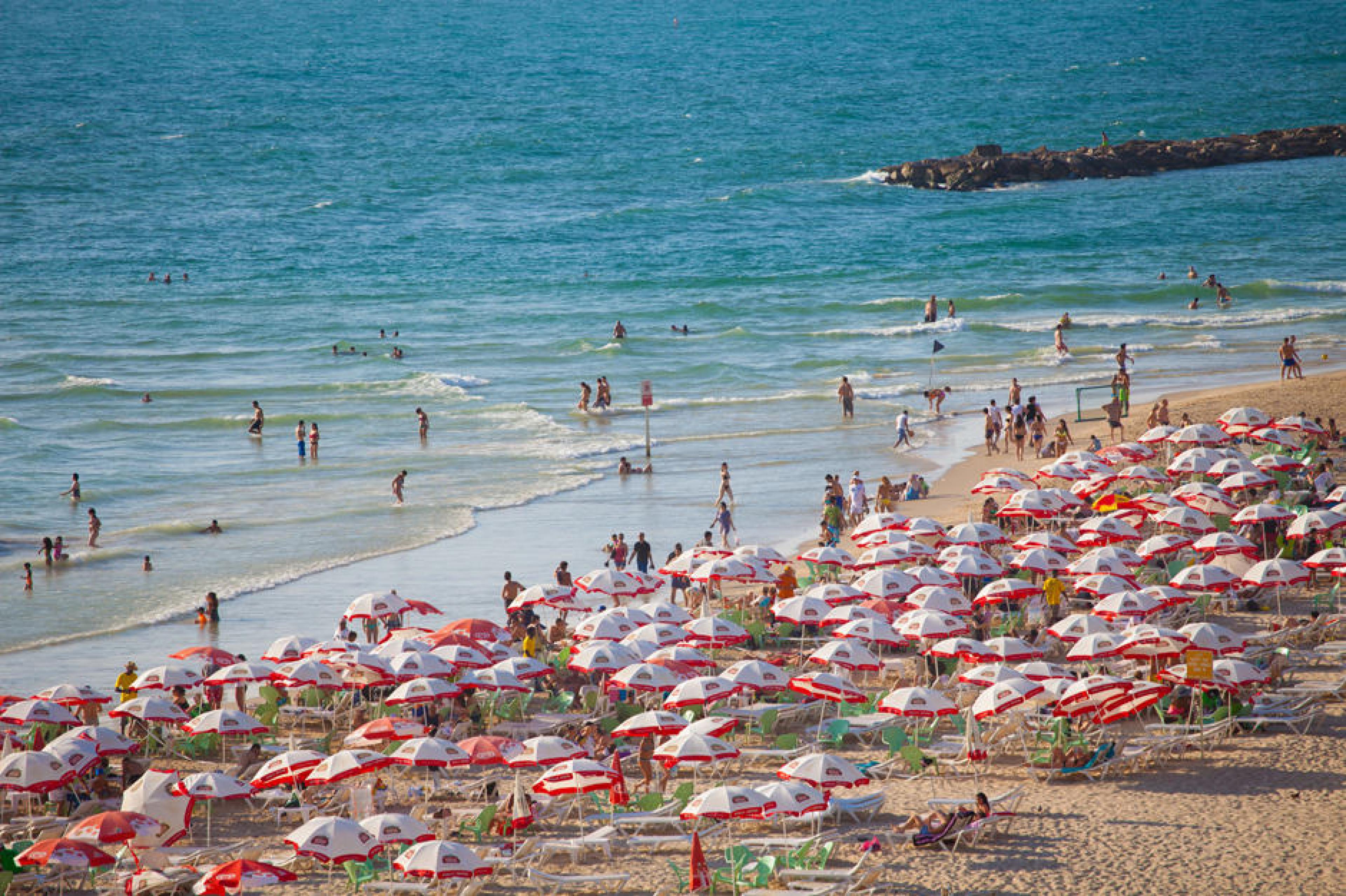 Aerial View-Beaches ,Tel Aviv, Israel-Courtesy Dana Friedlander