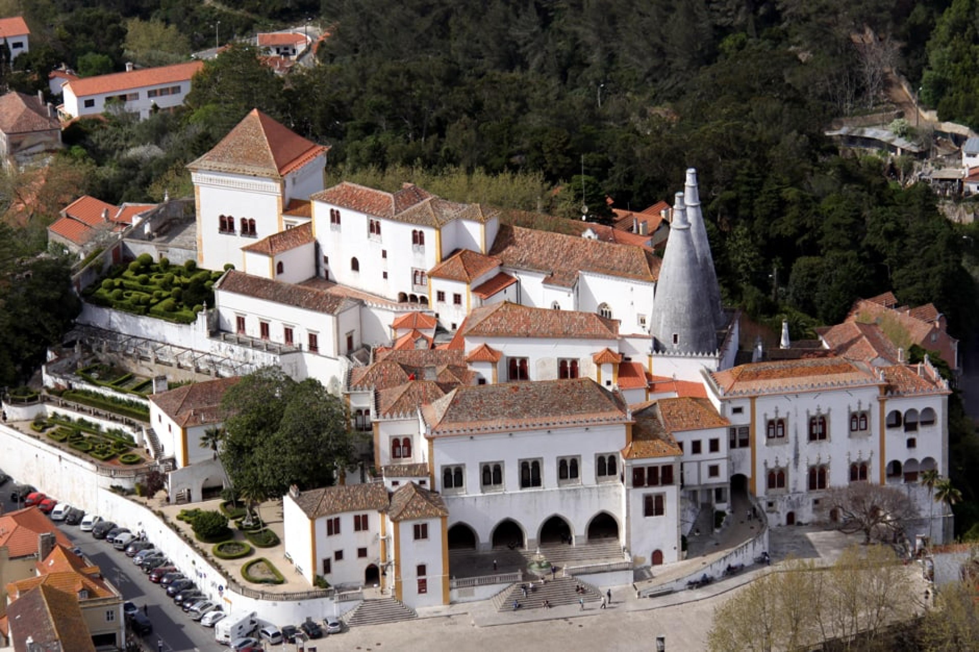 Aerial View - Palacio Nacional de Sintra,Portugal, Portugal -copyright Martin PutzSintra