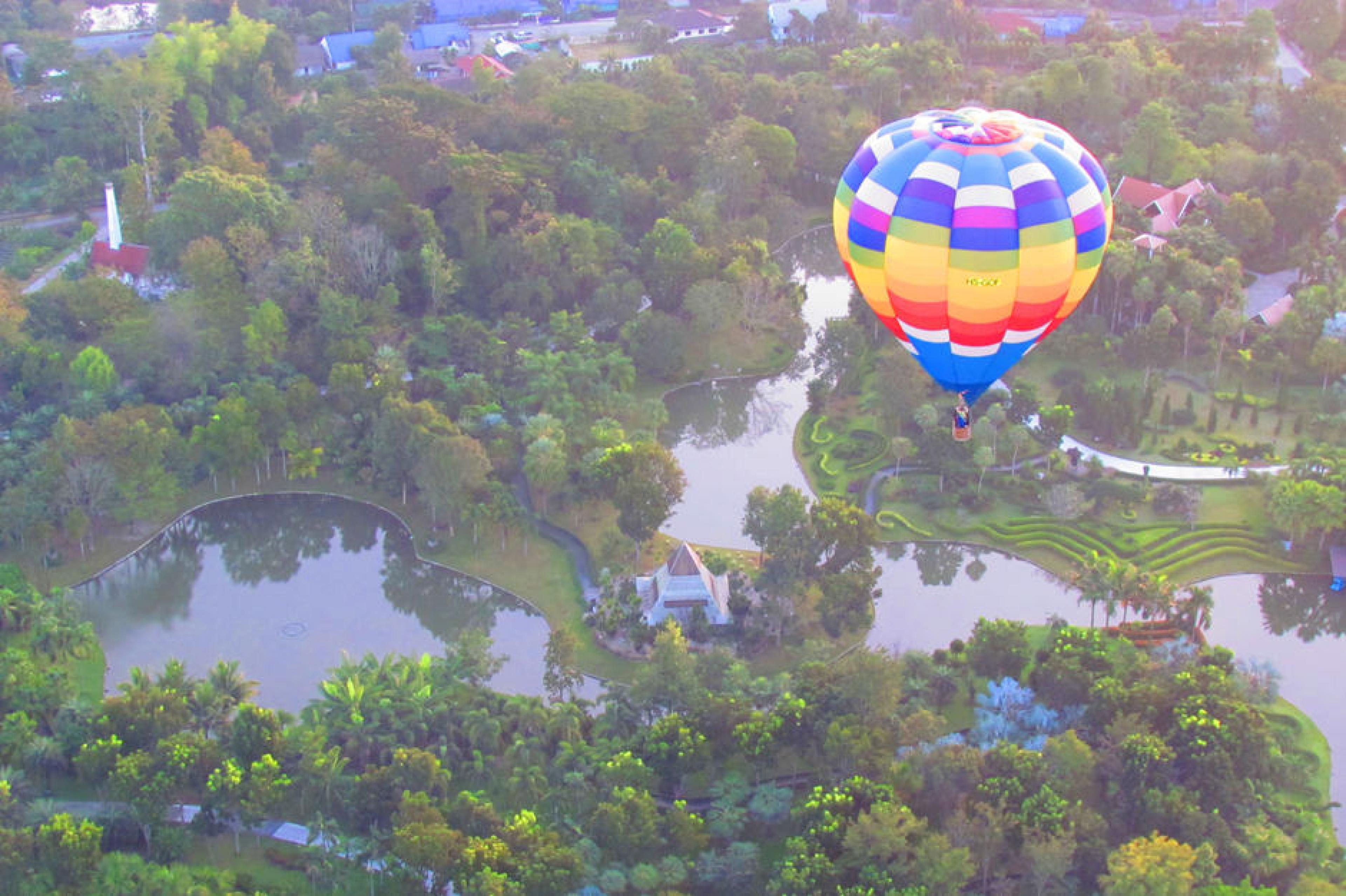 Aerial view - Indagare Tours: Hot Air Ballooning, Chiang Mai, Thailand