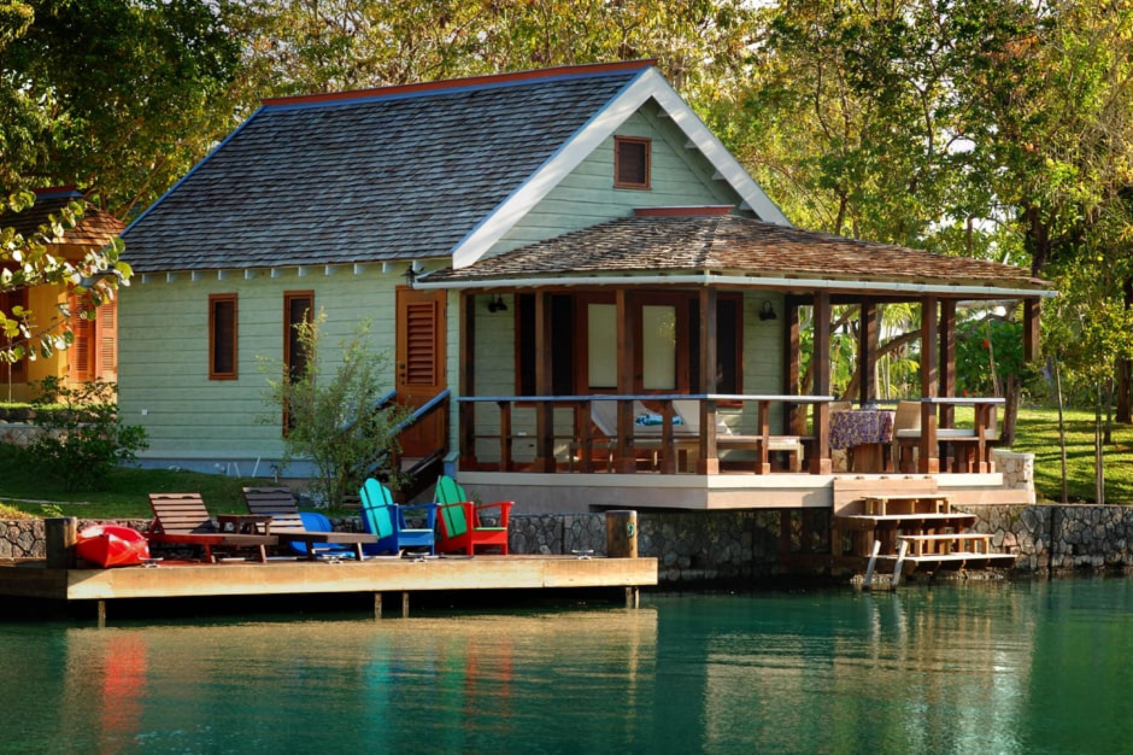 Lagoon Cottage exterior at GoldenEye, Jamaica, Caribbean