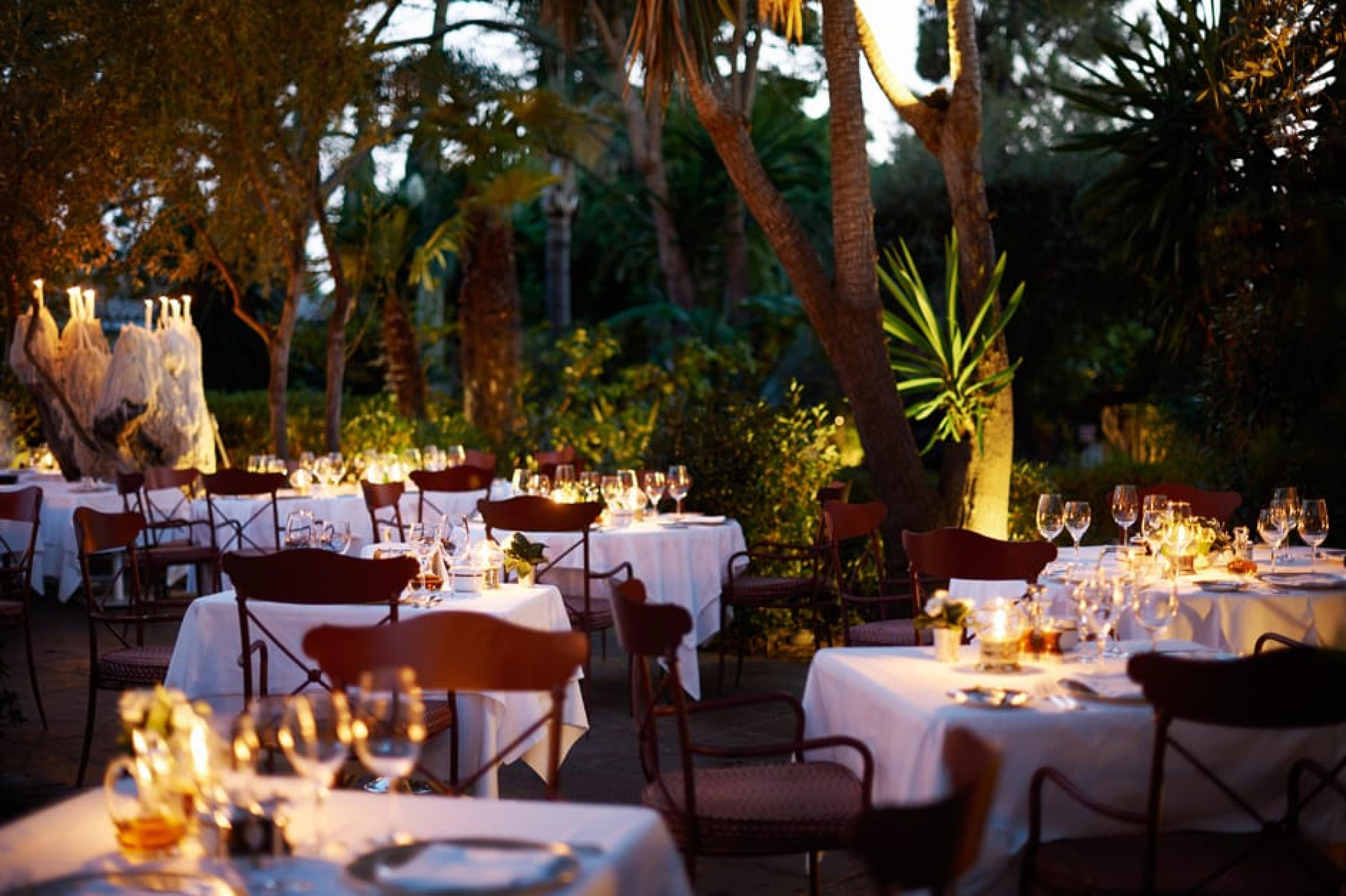 Dining at The Grill, Marbella, Spain