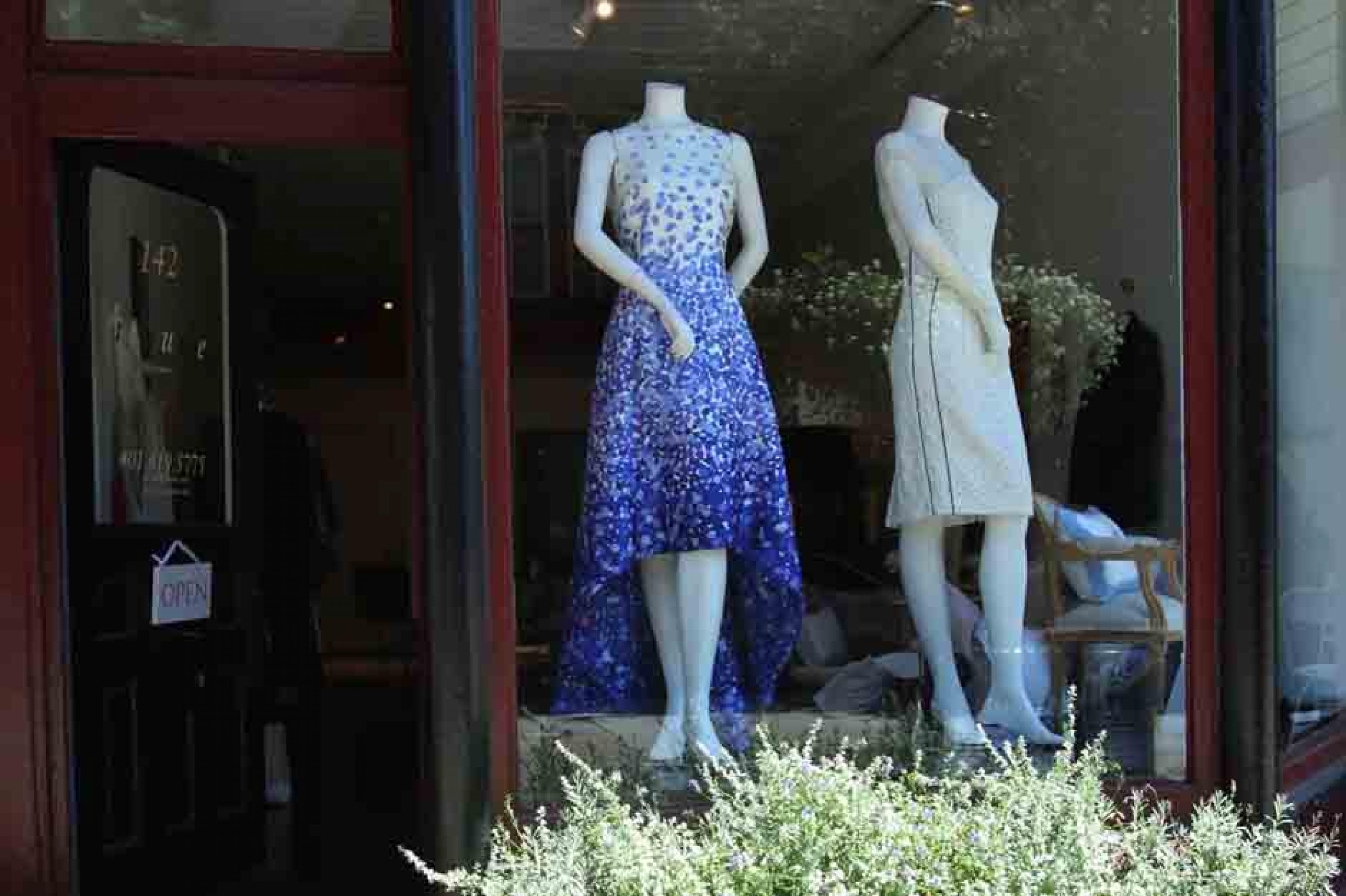 Dresses at Isoude Boutique, Newport, New England