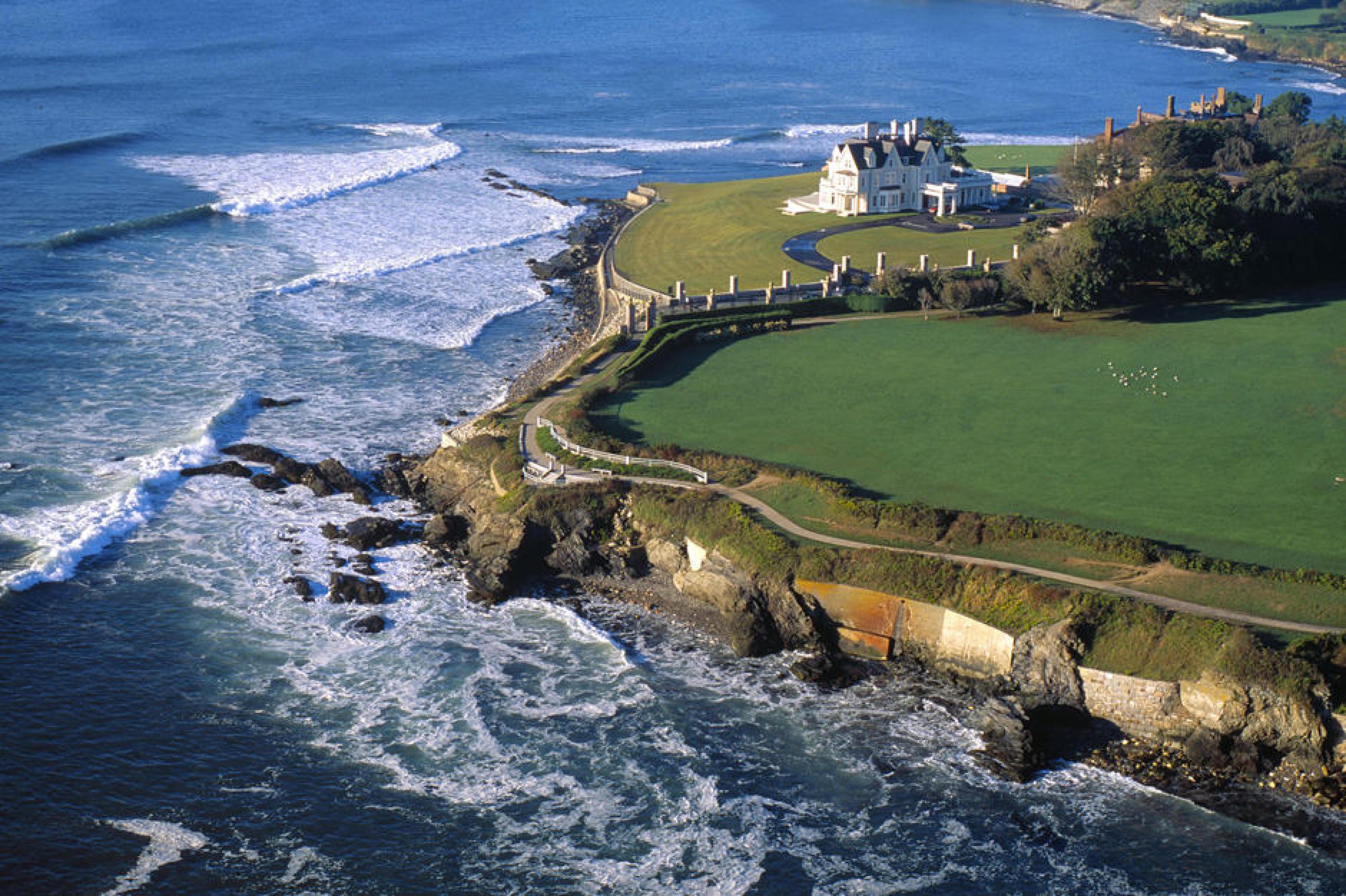 Aerial View-Cliff Walk ,Newport, New England-Courtesy Discover Newport